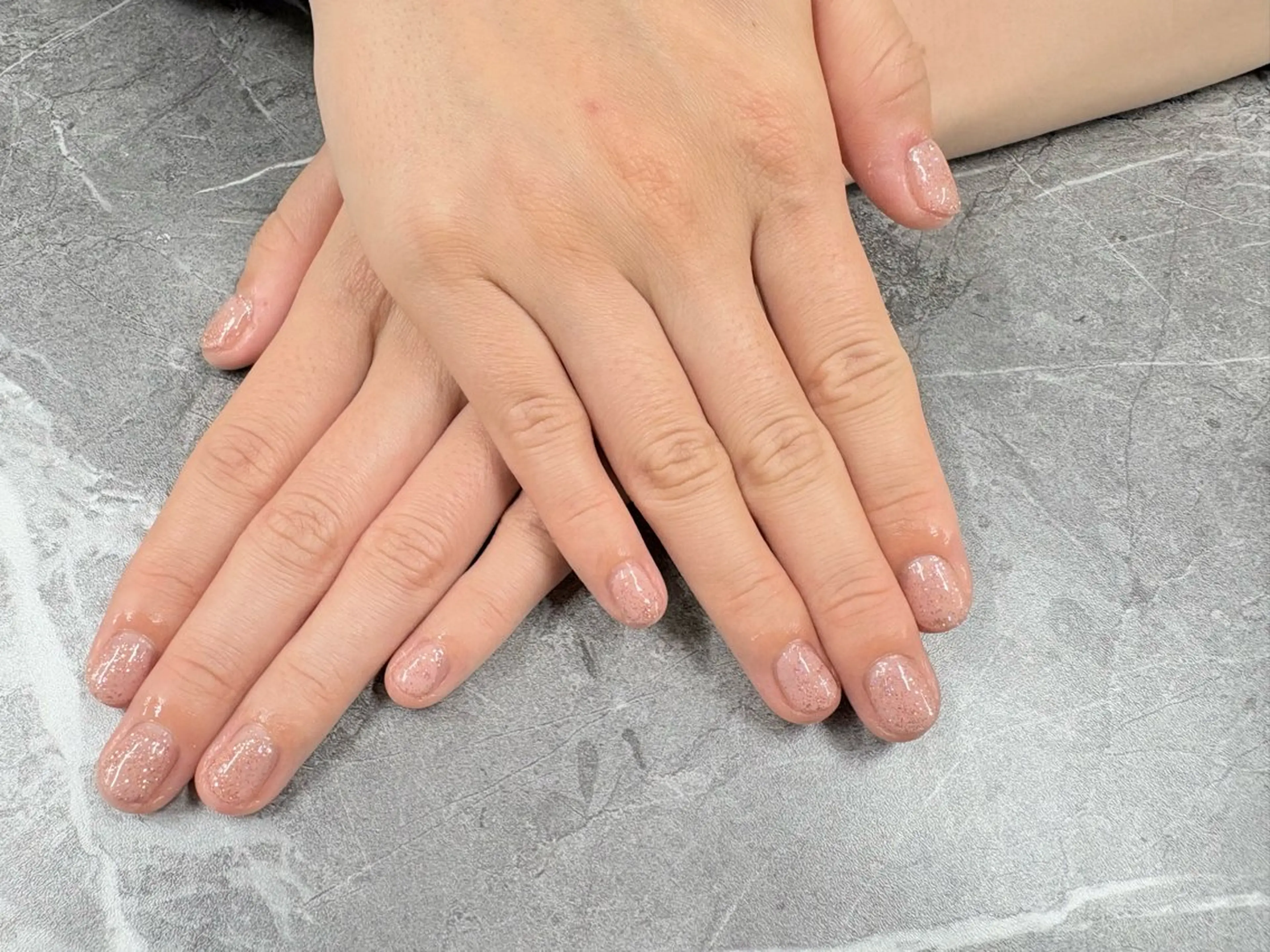 ネイル ラメ(グリッター) ピンク Bijou nail salon所属・Ｂijou chihiroのネイルデザイン