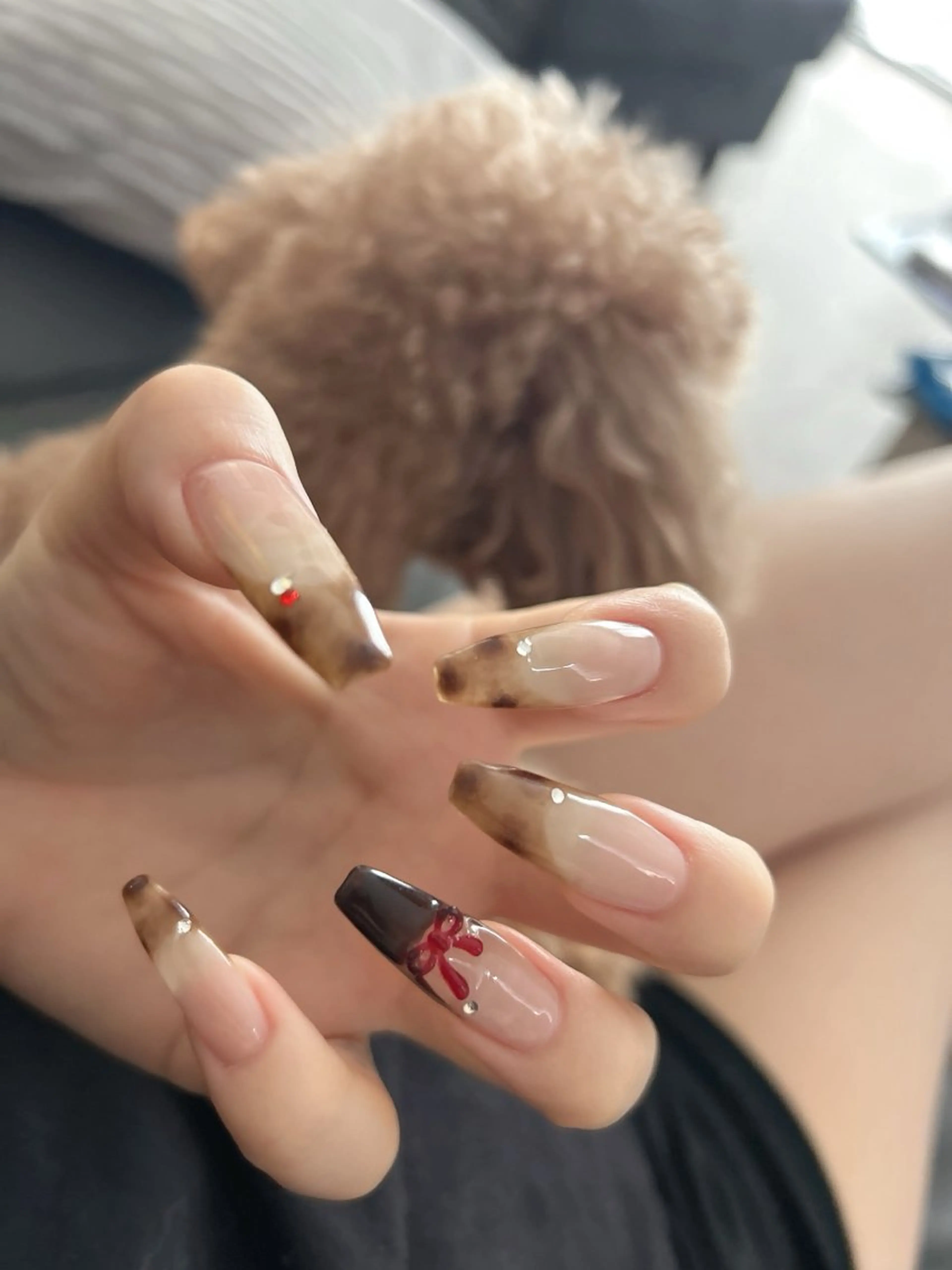 ネイル アニマル柄 ハンドネイル tote. sumileのネイルデザイン