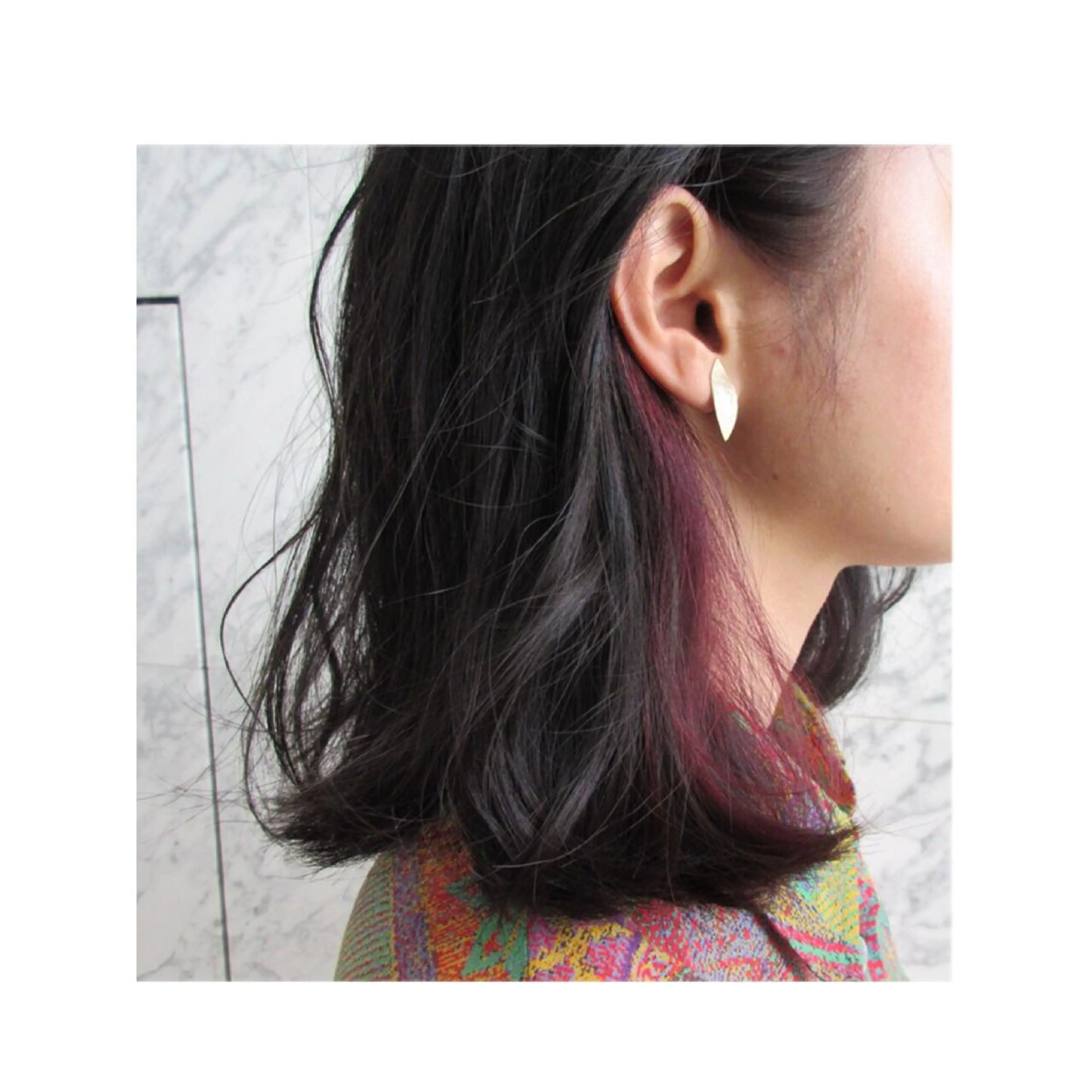 ミディアム カラー ラベンダーカラー SAKURA 原宿所属・なかの たくみのヘアスタイル