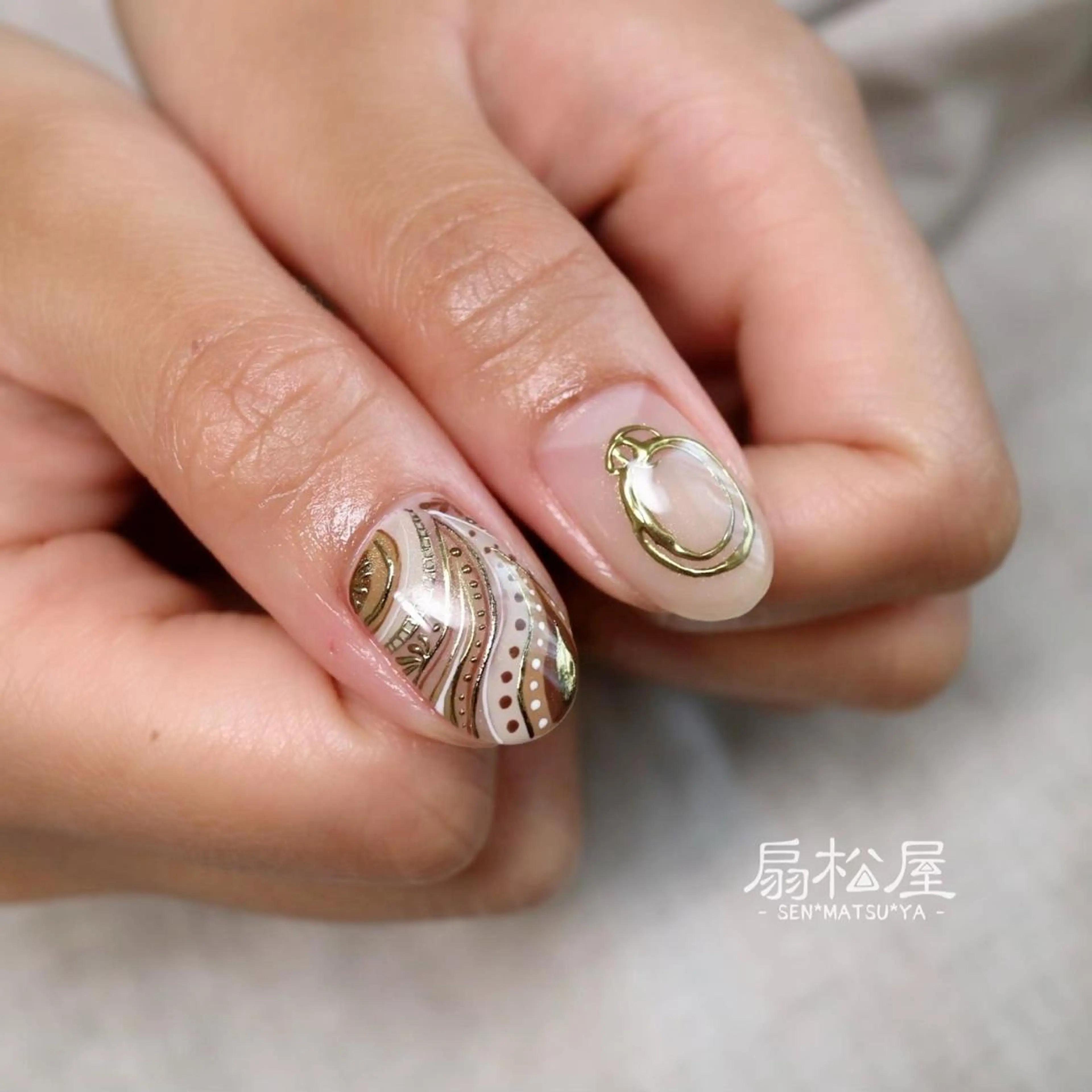 ネイル 扇松屋 marie.nのネイルデザイン