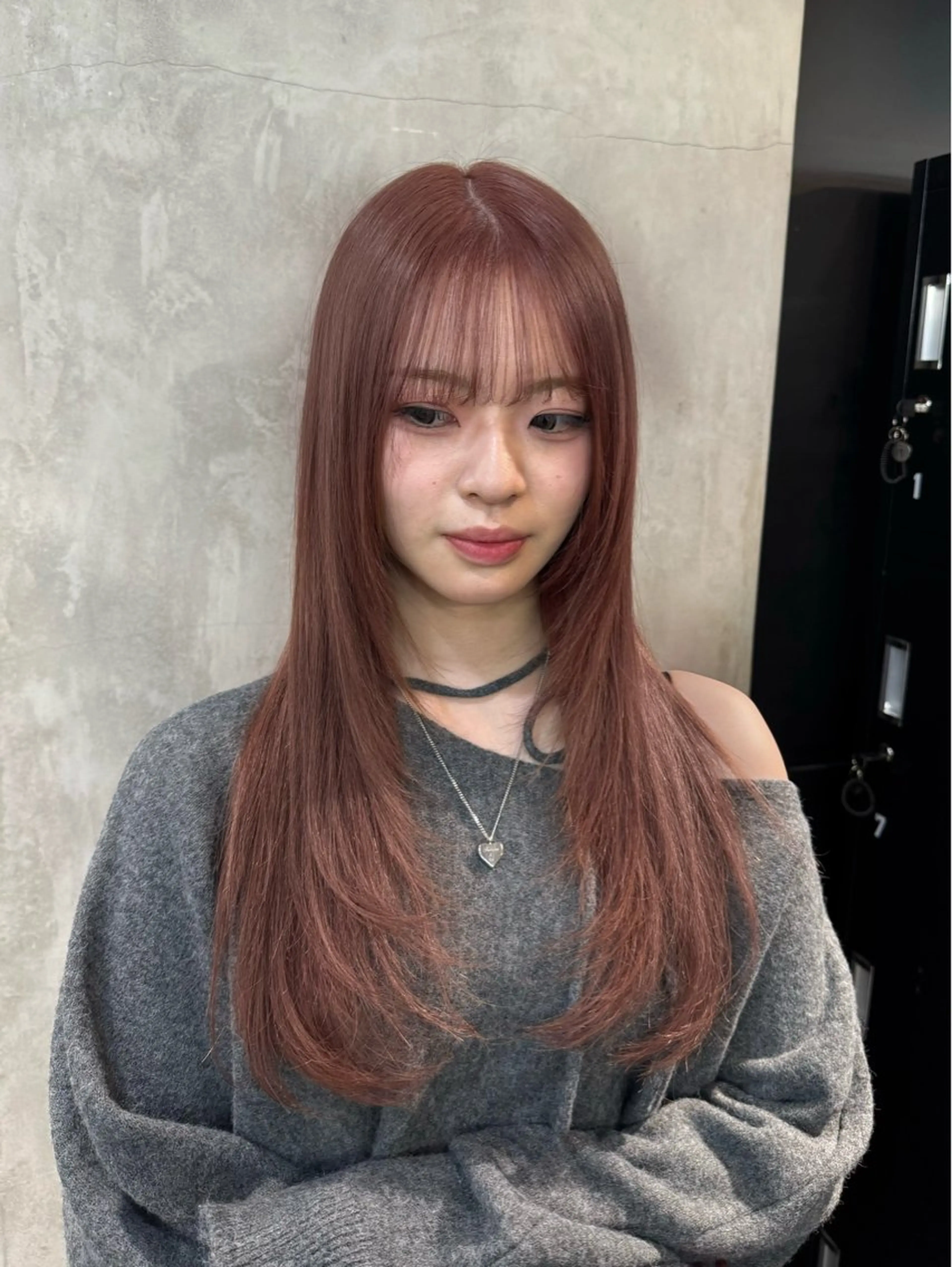 ロング カラー ベージュカラー ダブルカラー ピンクカラー ピンクベージュ エクステ カット エクステ ザクザクレイヤー 🍀/ブリーチ/小田のヘアスタイル