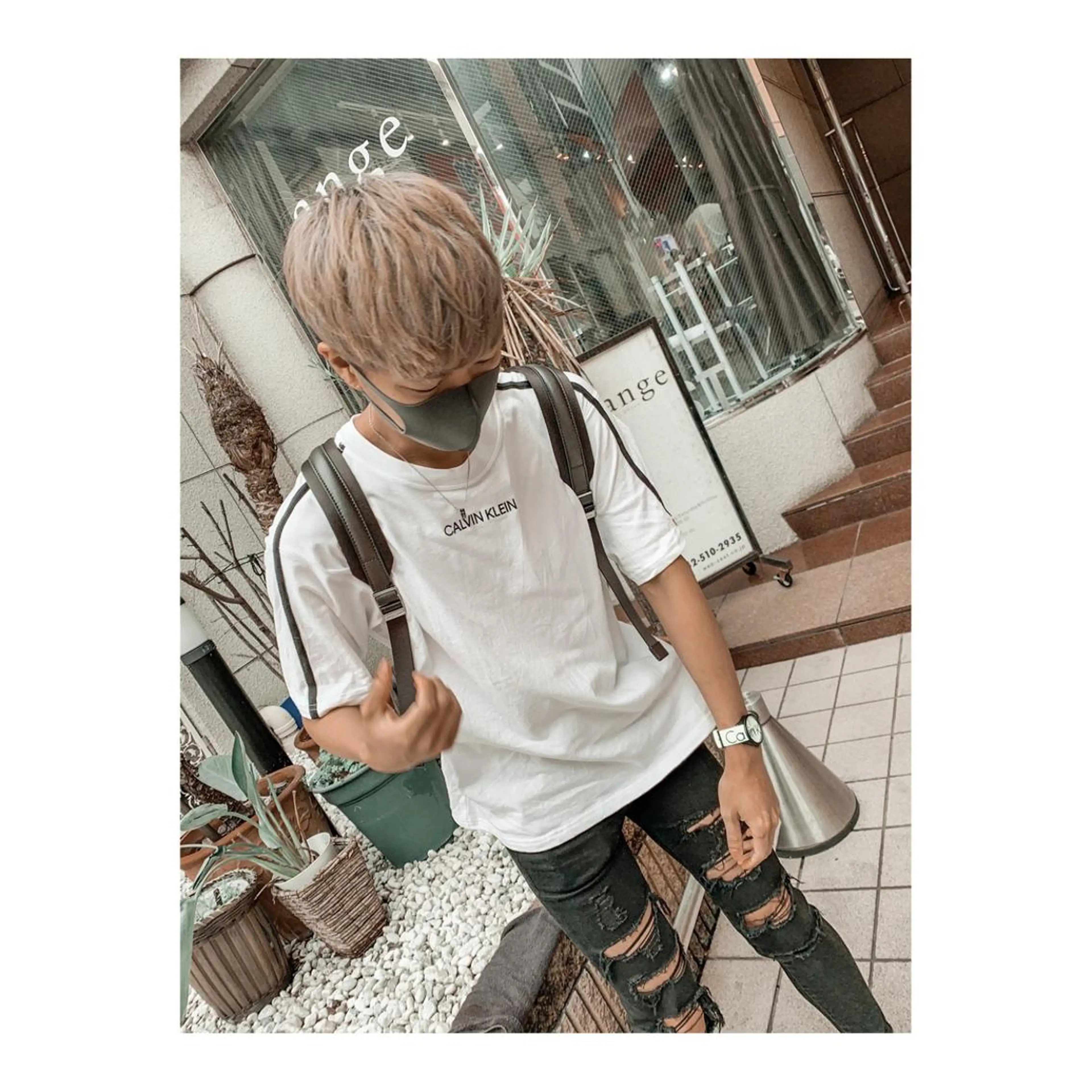 ショート カラー ヘアアレンジ メンズ ange☞ soutaのヘアスタイル