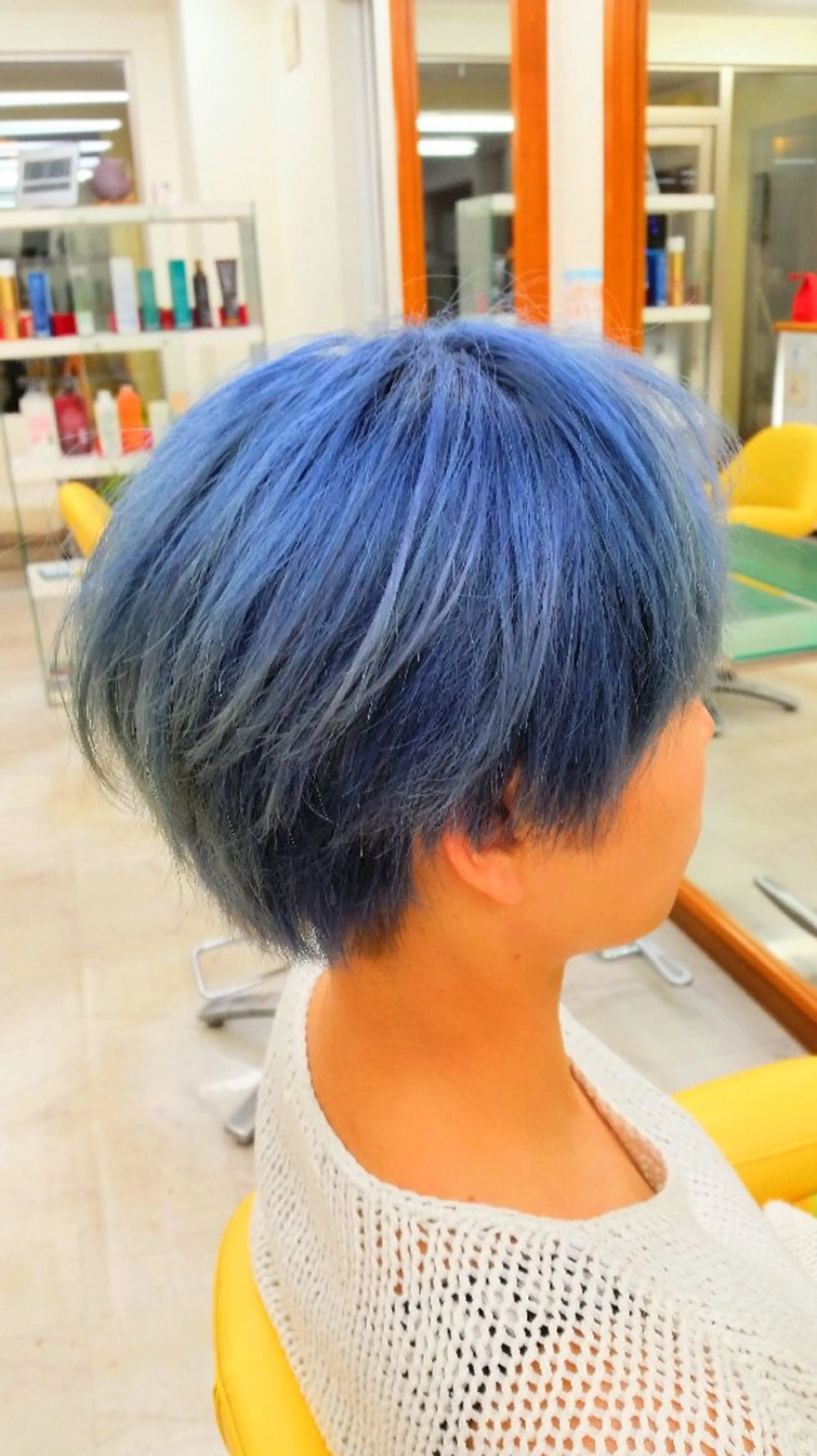 ショート カラー ブルーカラー ダブルカラー カット ヘアカラー トリートメント 小林暢🌟Orque 髪質改善サロン🌙のヘアスタイル
