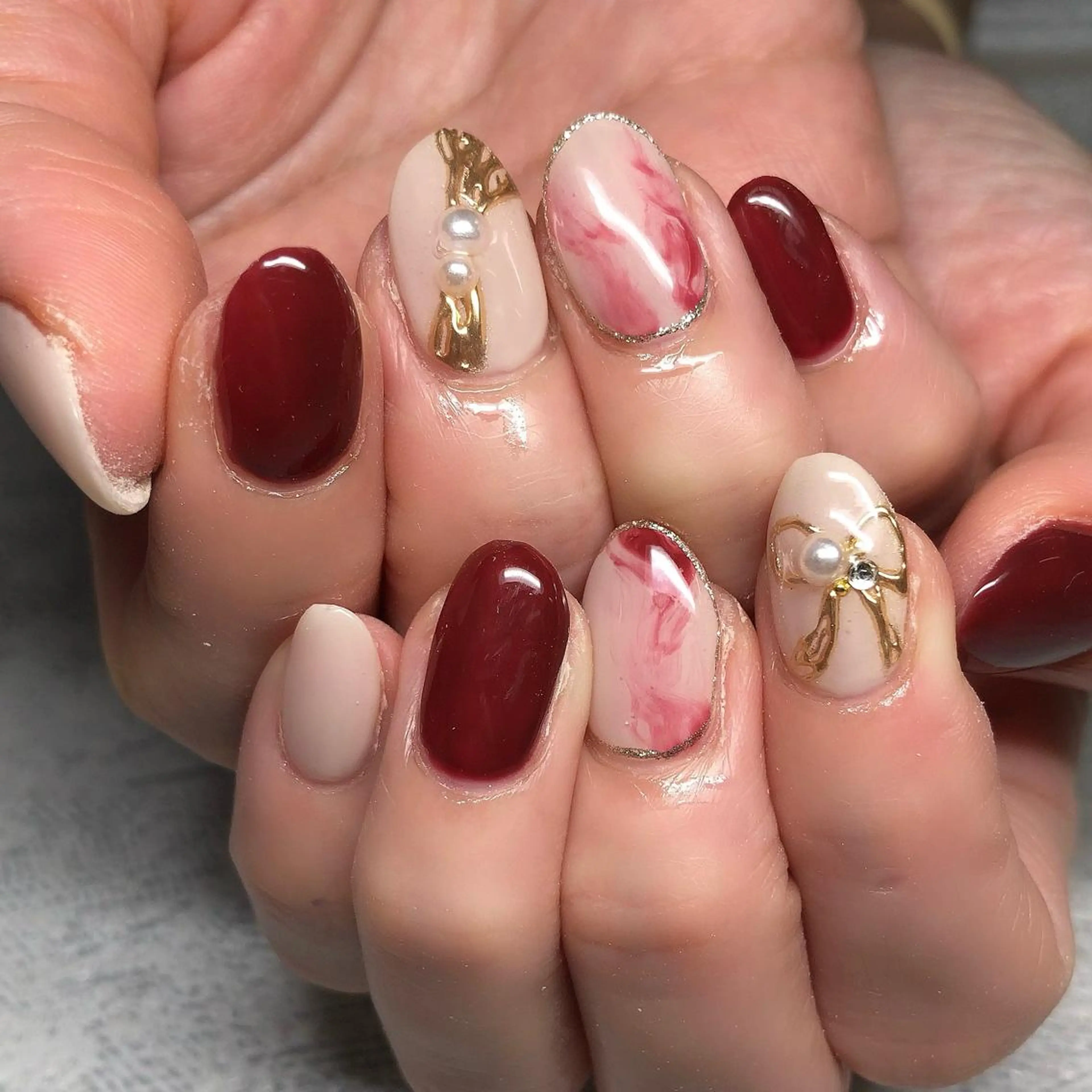 ネイル アートネイル ミラーネイル 持ち込み ハンドネイル 【Yappy🌈】 💖P-tanaのネイルデザイン