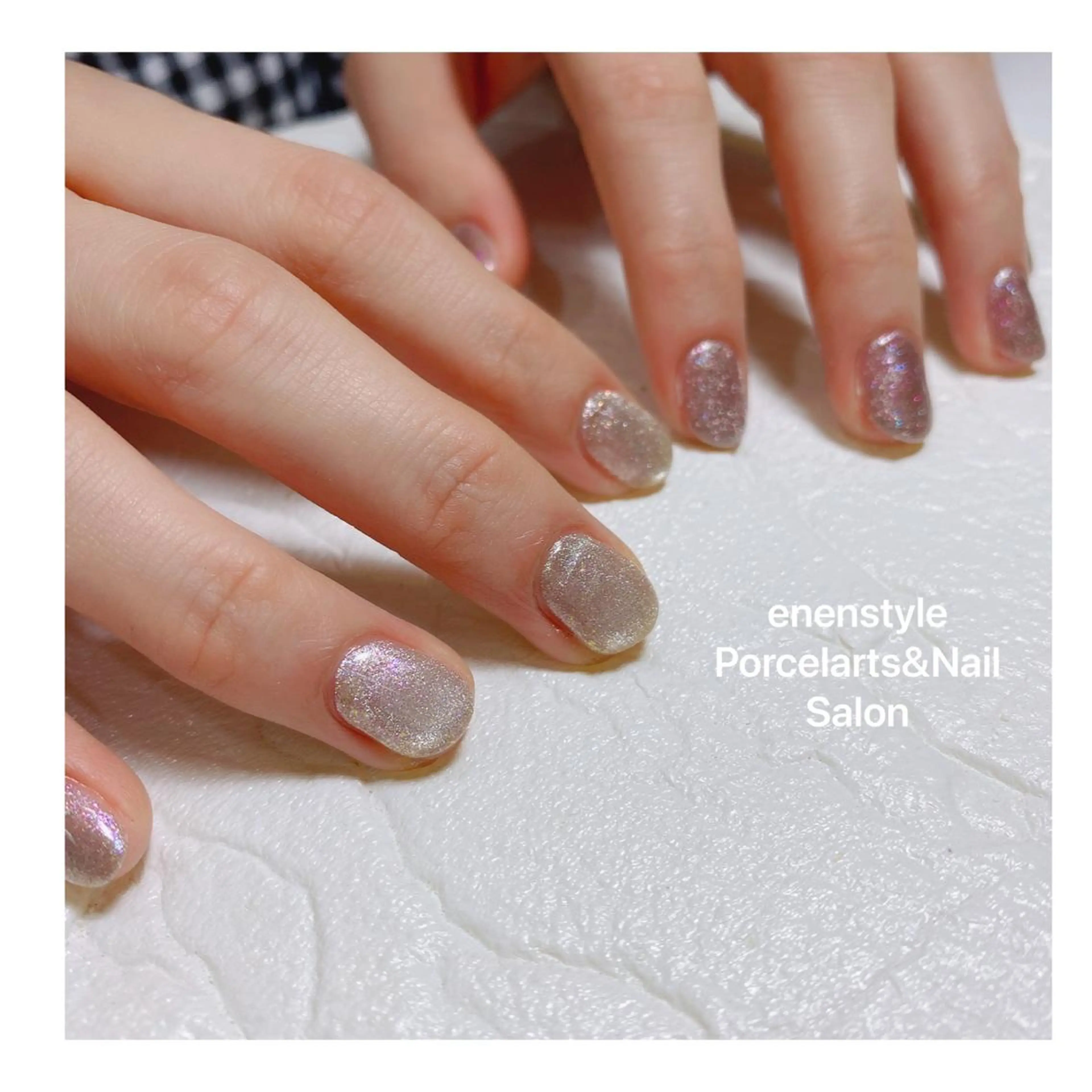 ショート ネイル ハンドネイル 👑enen style👑のネイルデザイン