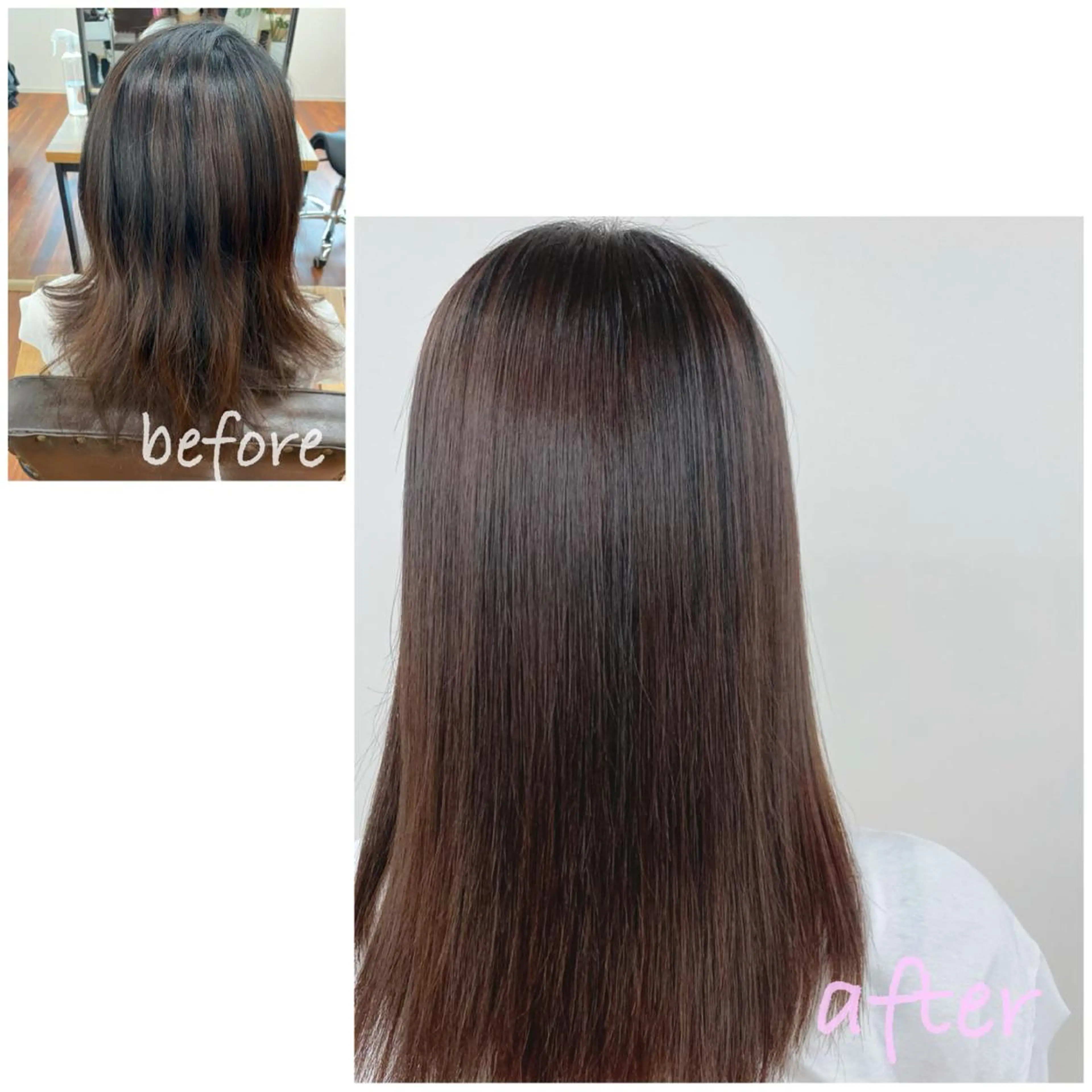 セミロング 縮毛矯正 GRANLUSSO 〜グランルッソ駅前店所属・木口 嘉美のヘアスタイル