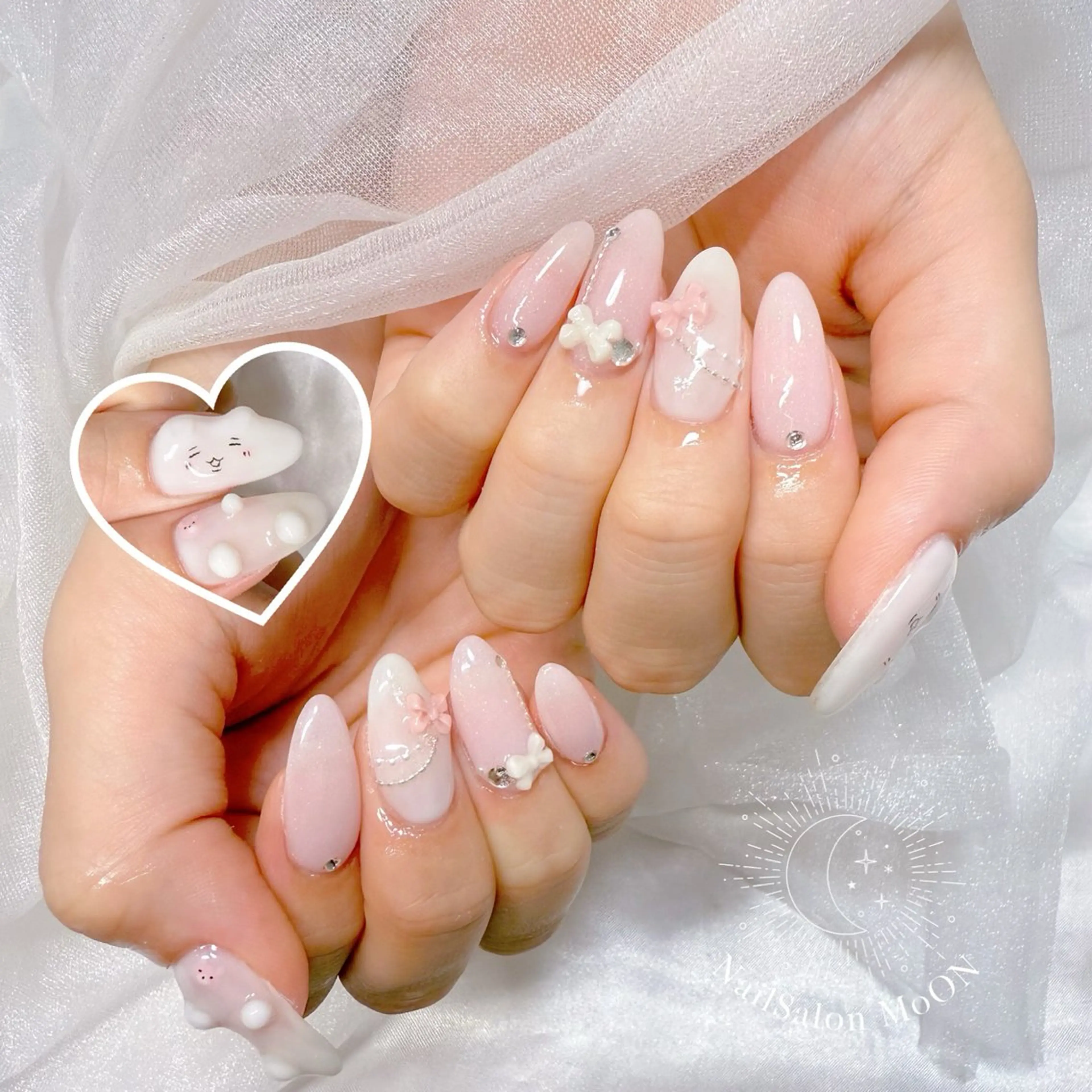 ネイル ハンドネイル ハンドケア MoON...❤︎ MeGuのネイルデザイン
