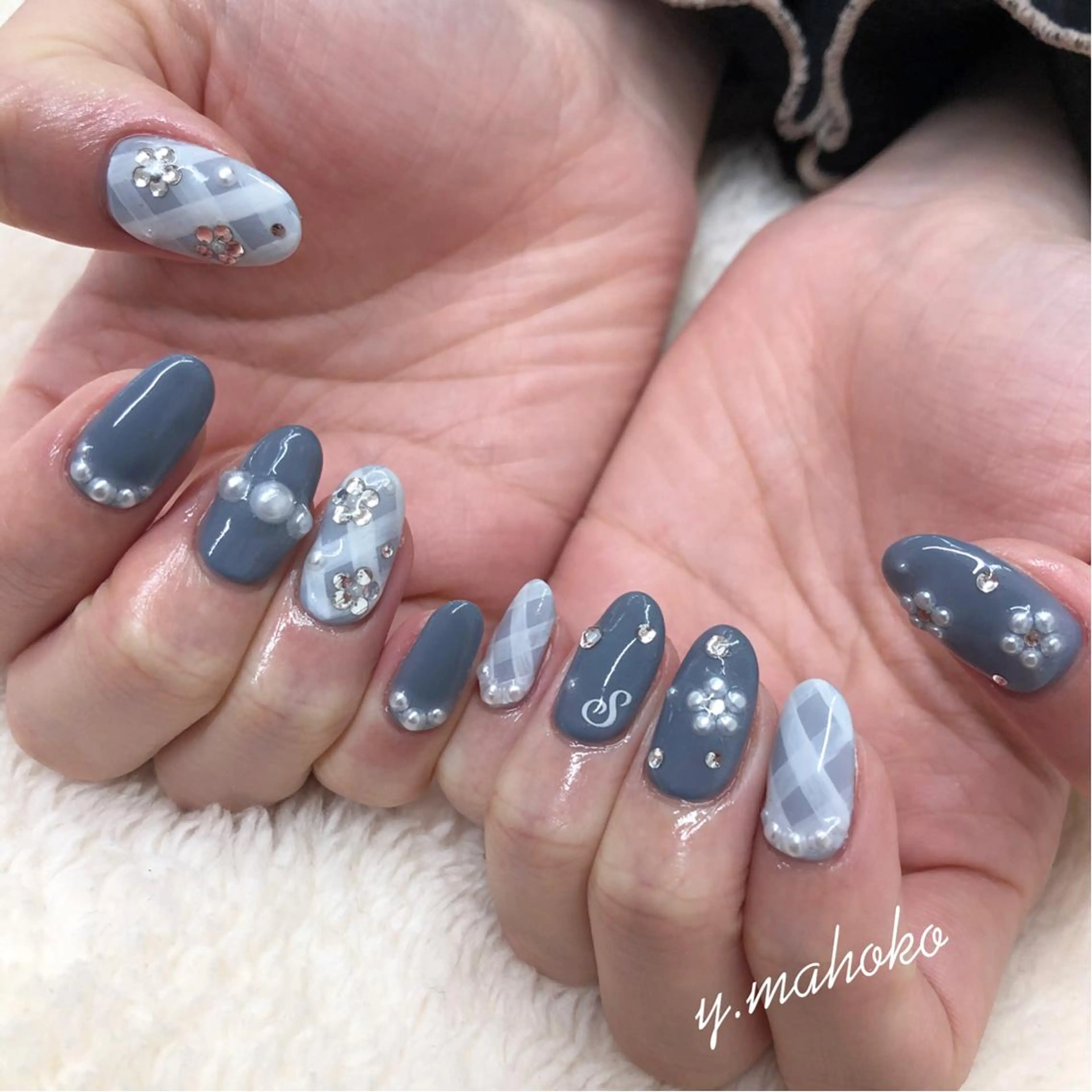 ネイル ハンドネイル She nail studio 原宿所属・パラジェル有/ スカルプ/mahoのネイルデザイン