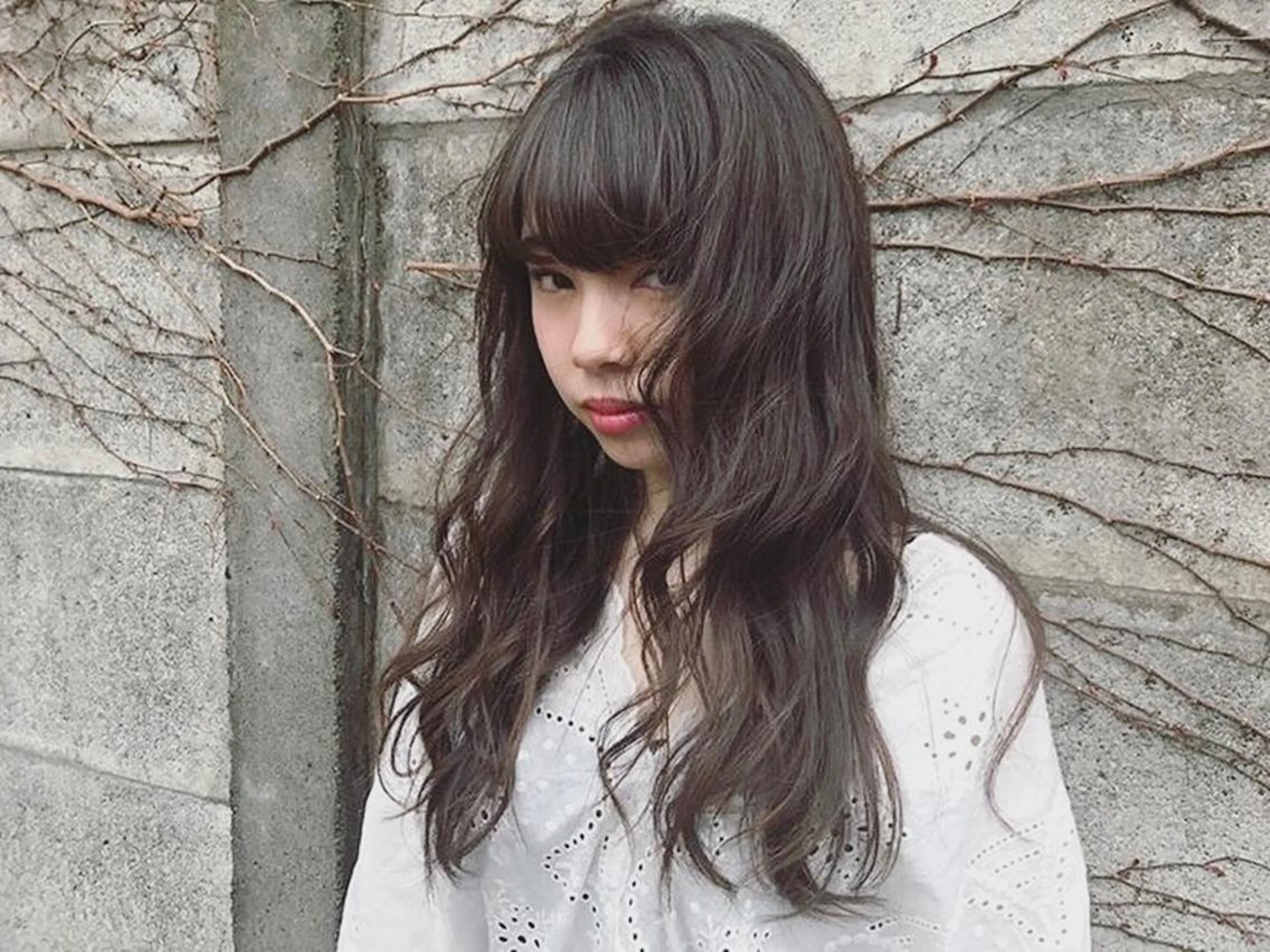 ロング オリーブ透明感カラー 表参道/MIKUのヘアスタイル