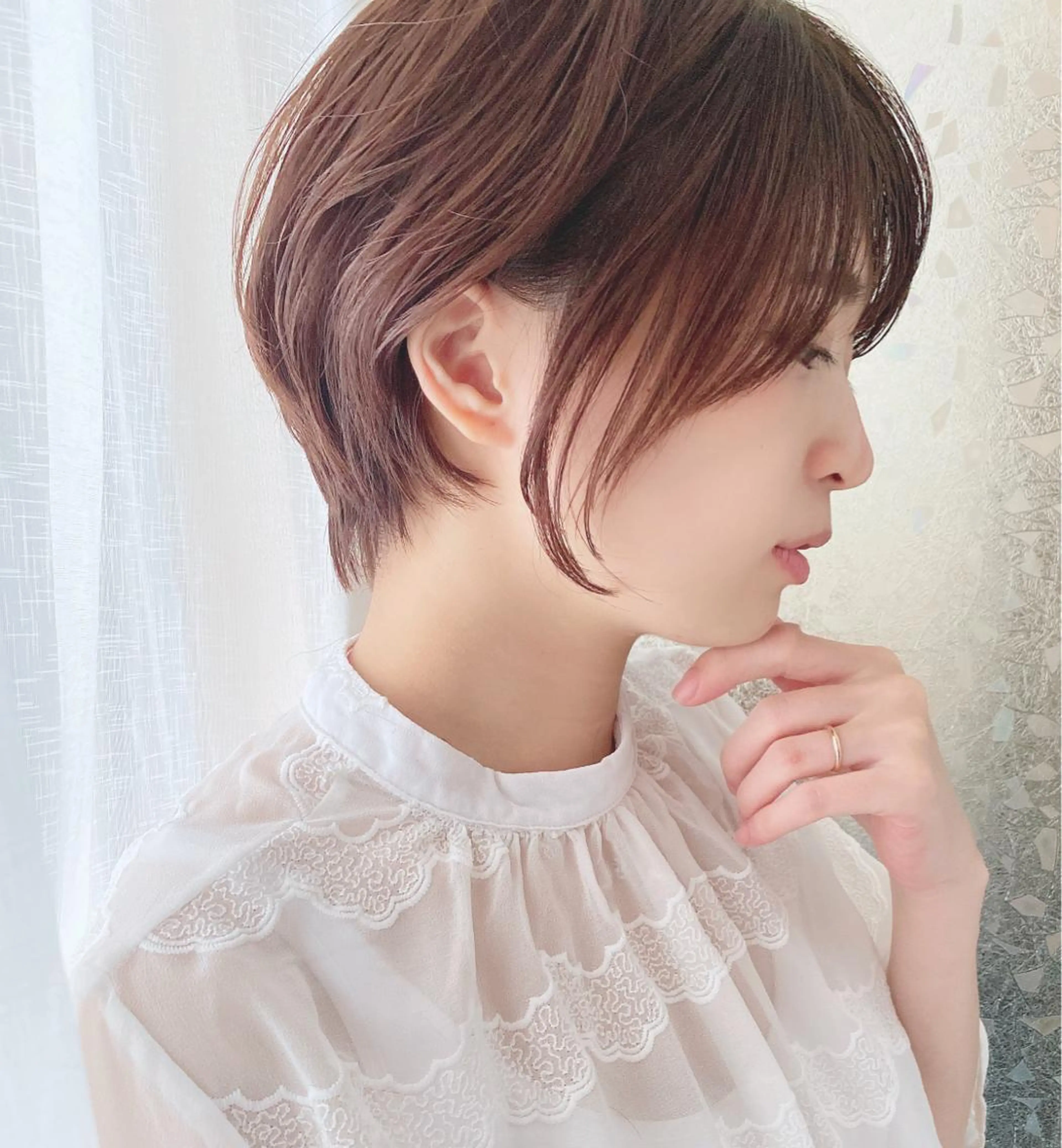 ショート カラー 明るい白髪染め専門店兵庫駅前店所属・山口 一馬のヘアスタイル