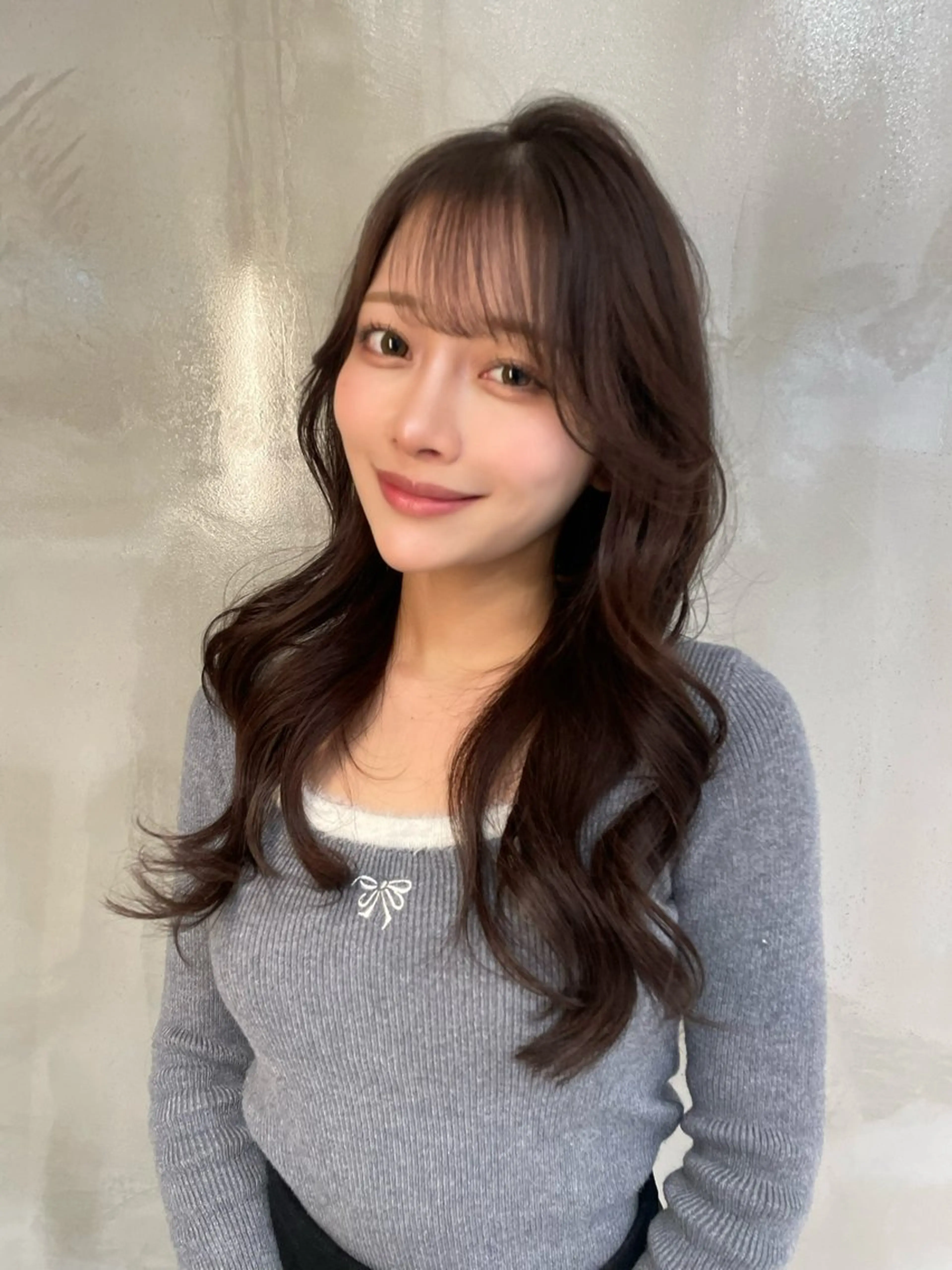 ロング カット ヘアカラー トリートメント 韓国ヘア🇰🇷 YURIYAのヘアスタイル