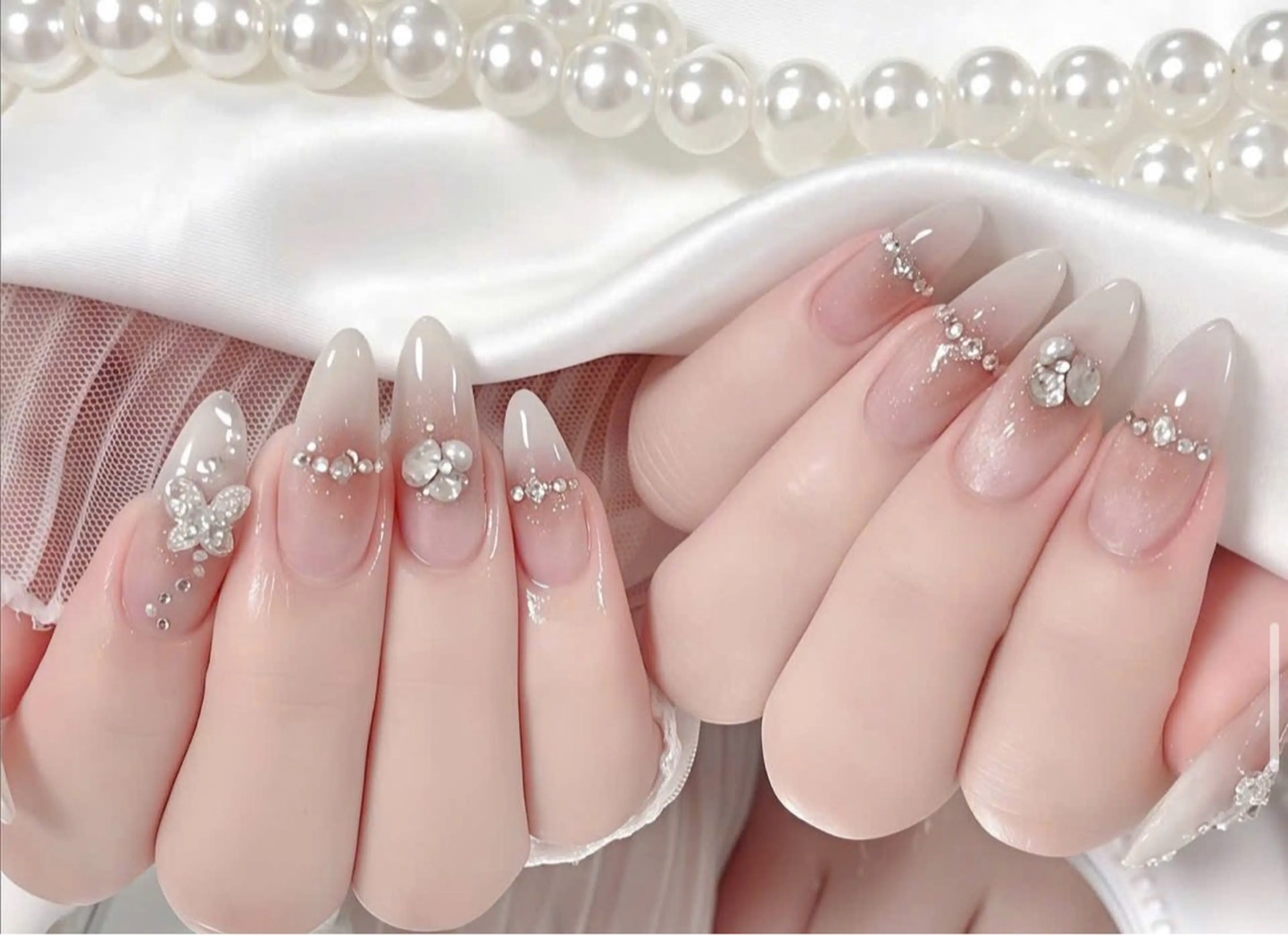 ネイル アートネイル 成人式 ジェルネイル ニュアンスネイル 夏ネイル ハンドネイル neco H.babynailのネイルデザイン