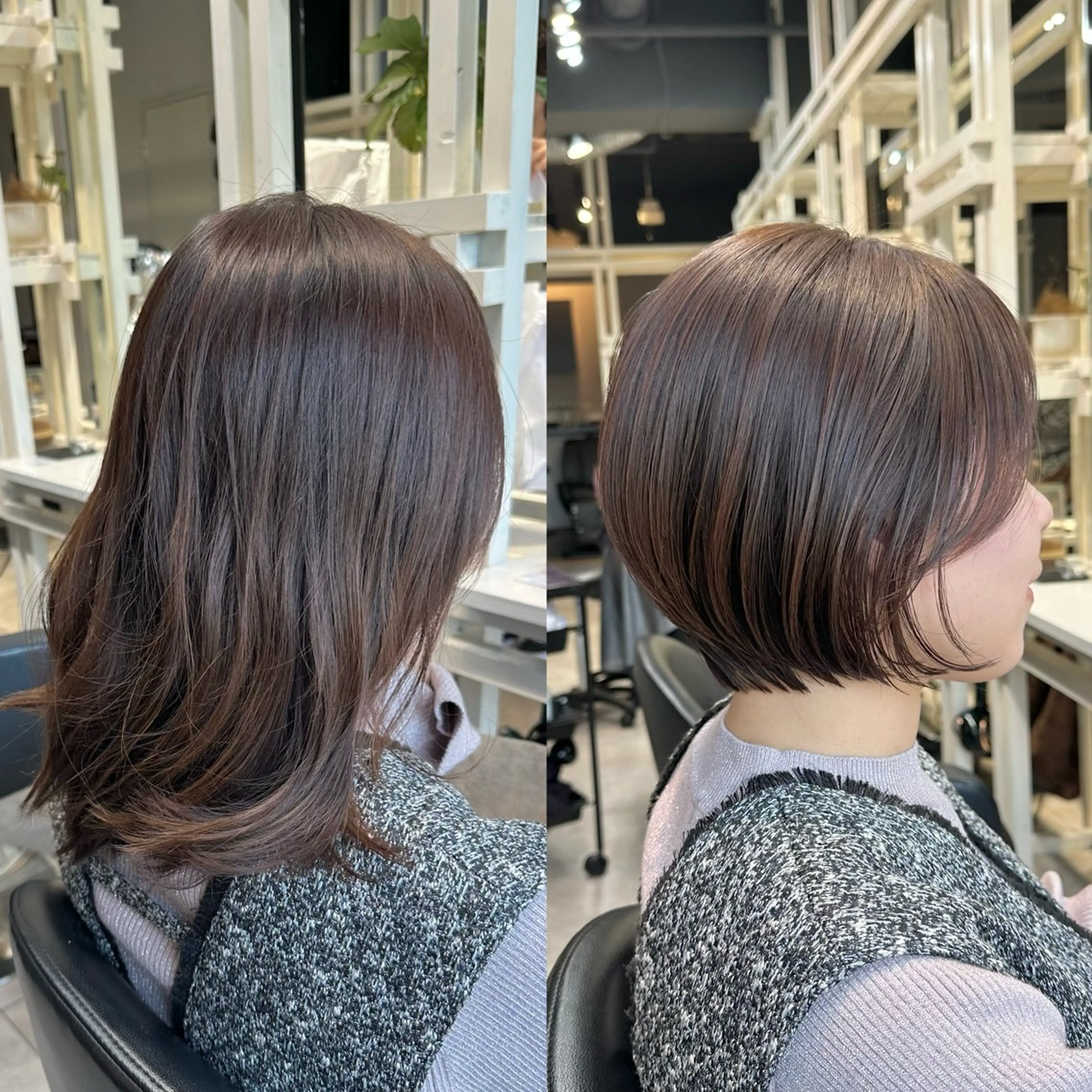 ショート カット ヘアカラー トリートメント 透明感カラー/ボブ /佐藤伶のヘアスタイル