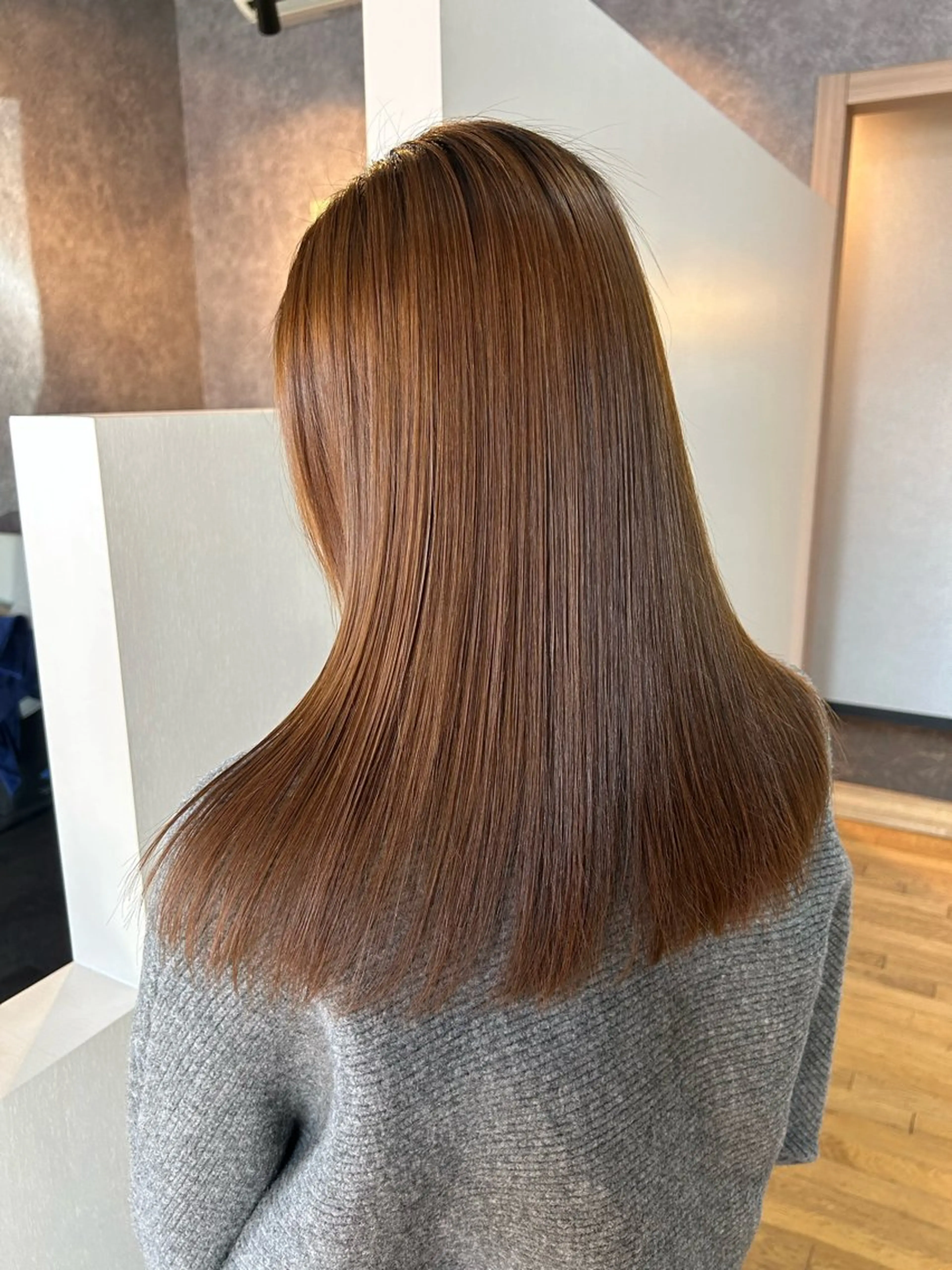 セミロング カット 縮毛矯正 トリートメント レディース特化/ 前橋/よしかわあんみのヘアスタイル