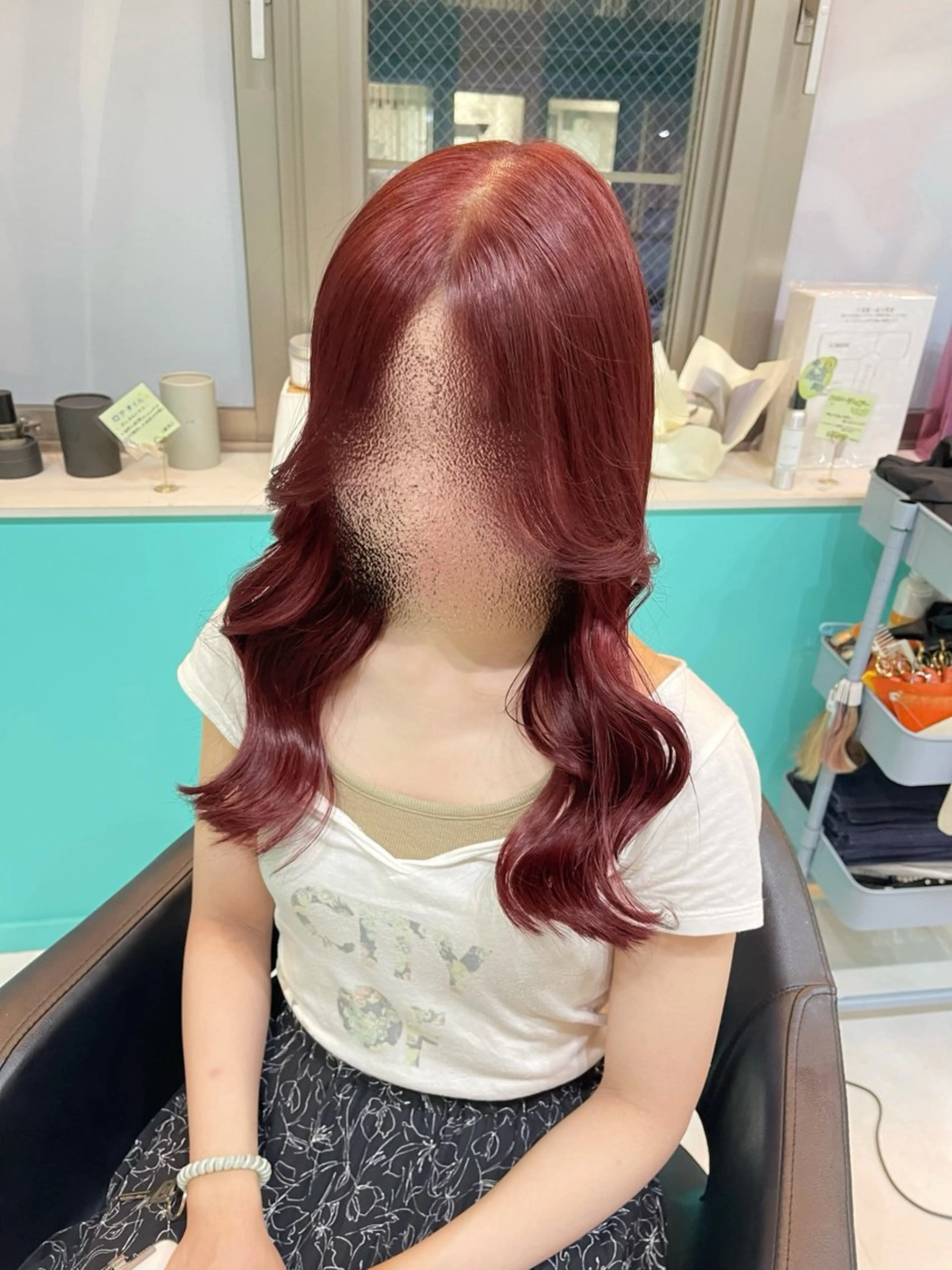 セミロング ヘアカラー mana/メンズ/ ヘアセット/ブリーチのヘアスタイル