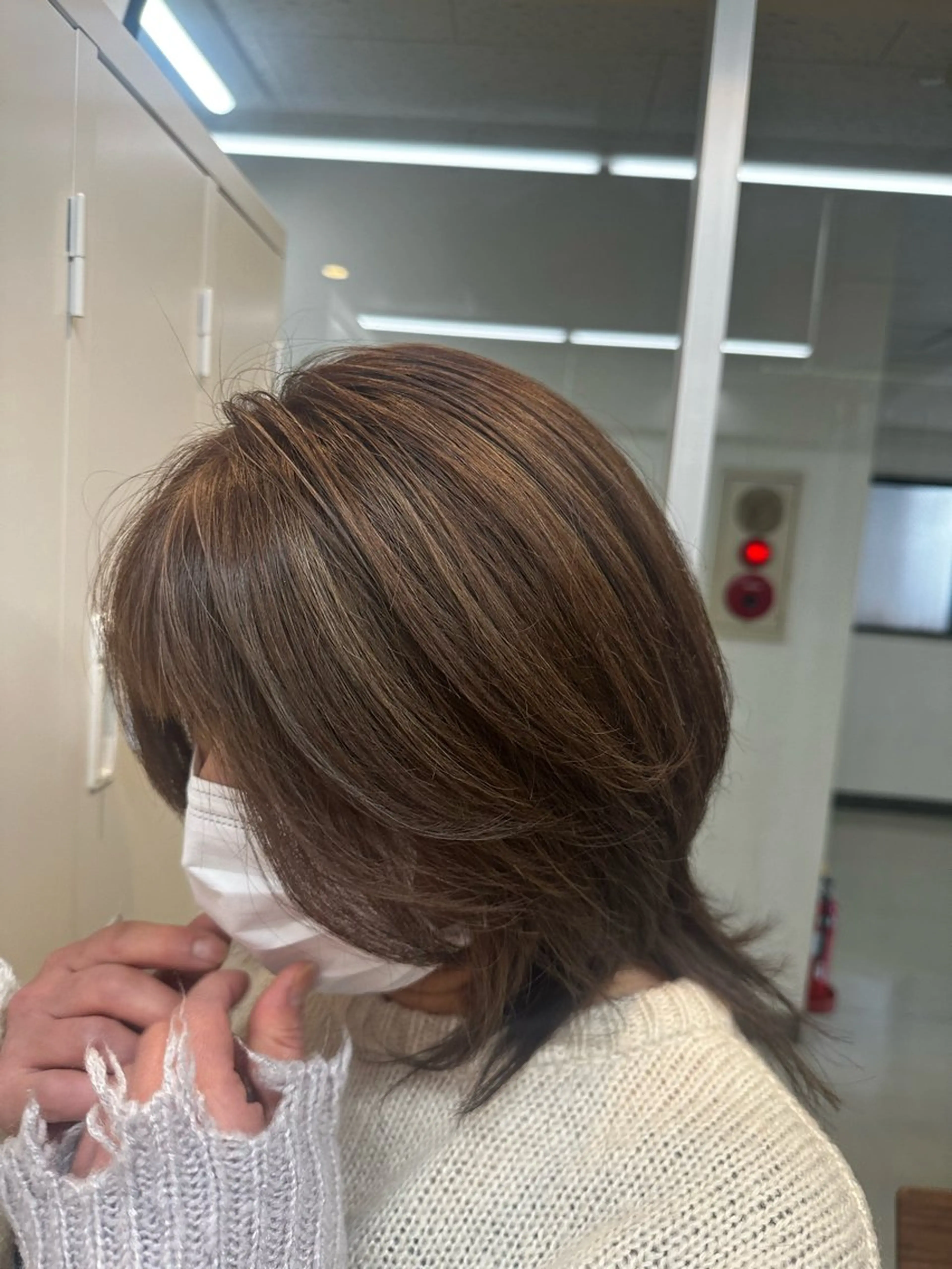 セミロング カラー ハイライトカラー ハイライト ヘアカラー TELA HAIR南流山店所属・TELA HAIR Annaのヘアスタイル