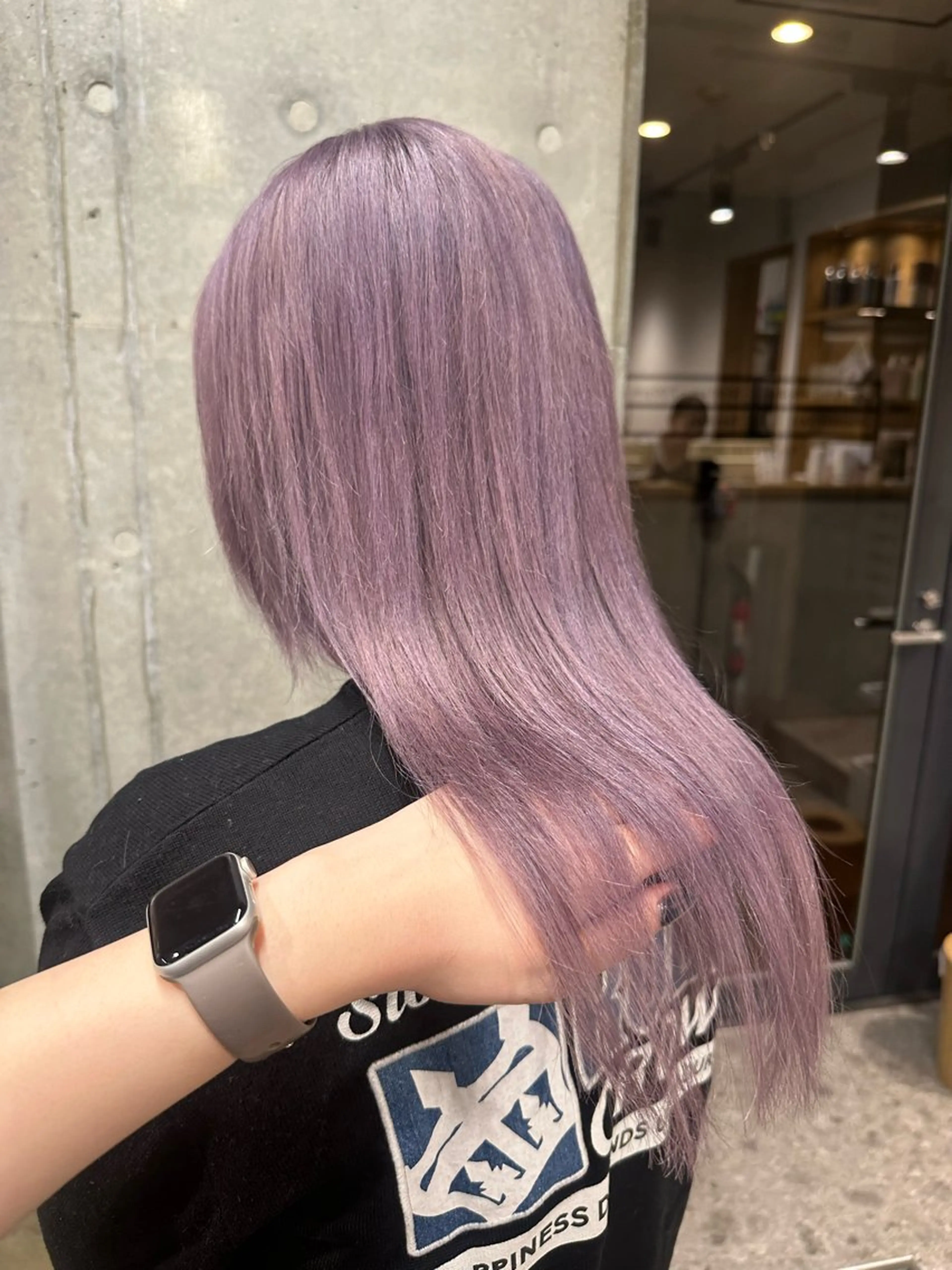 セミロング カット ヘアカラー ︎🤎W color MIYU‎🤎のヘアスタイル