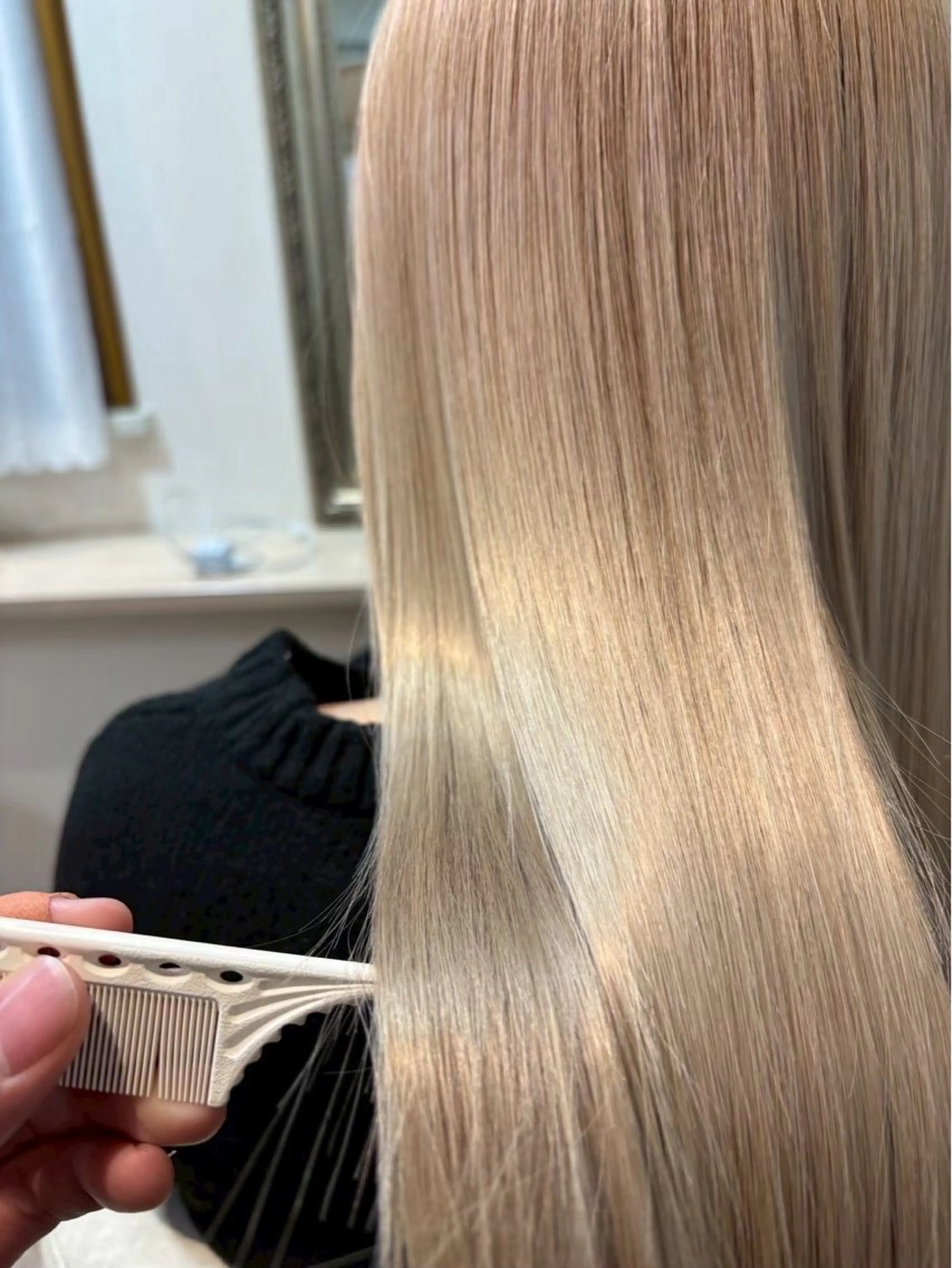 縮毛矯正 大野 愛代莉のヘアスタイル