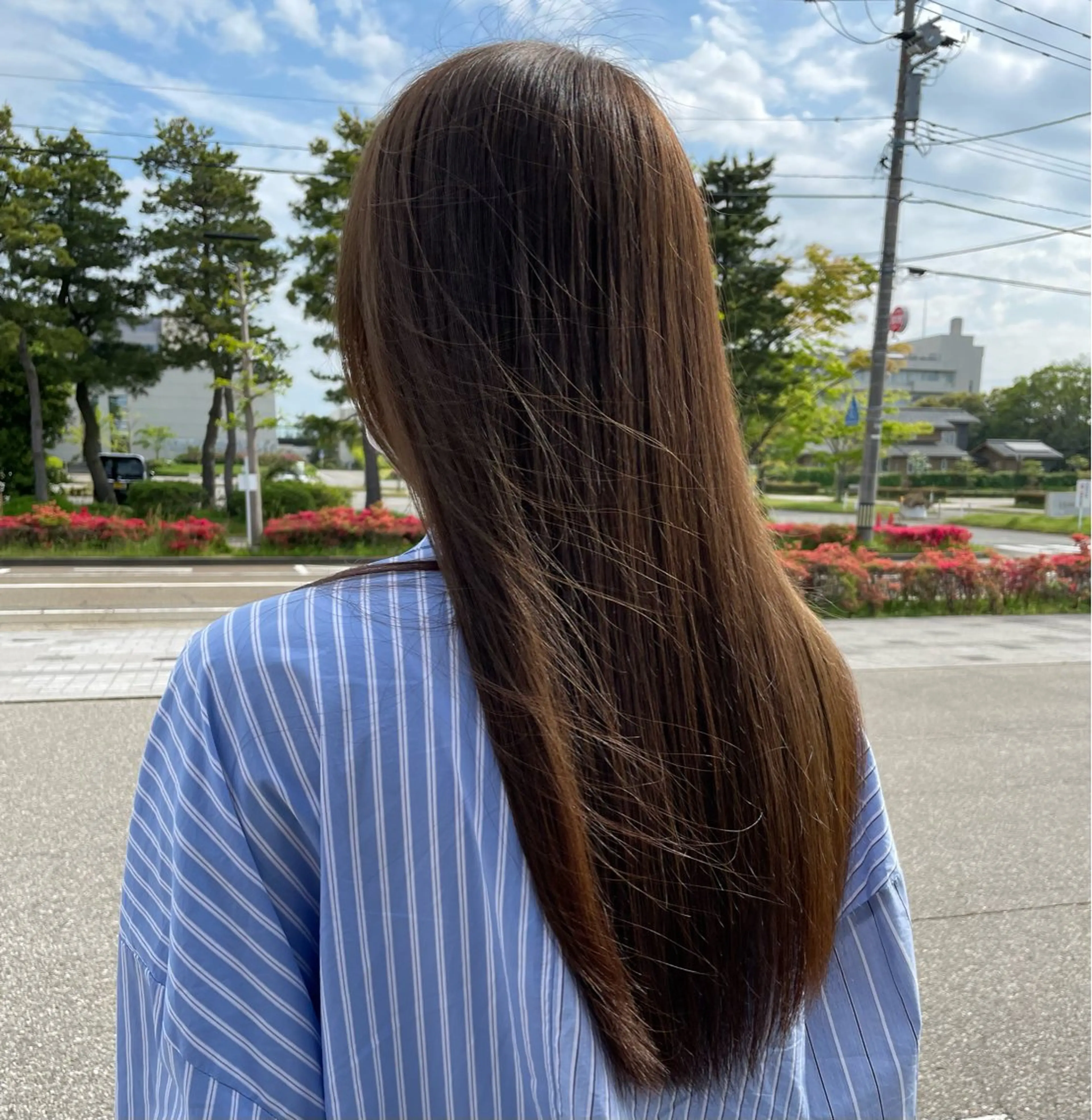 ロング カラー グレージュ オリーブグレージュ オリーブグレー scene自由が丘所属・自由が丘/メンズ/ ボブ/田丸のヘアスタイル