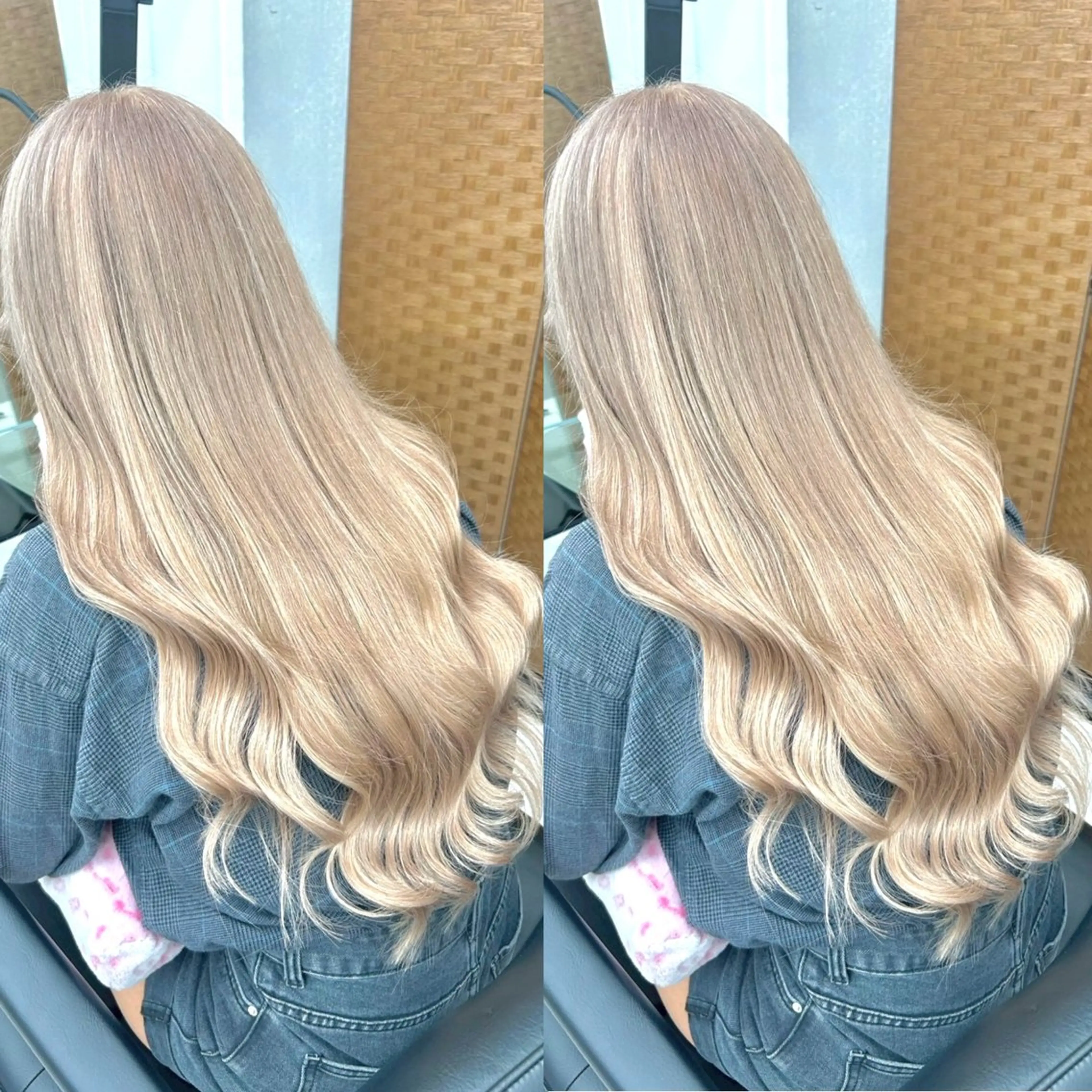 カラー ブリーチ 透明感カラー ヘアカラー ヘアメ🎀エクステ 🪽横浜/しほ🧸のヘアスタイル