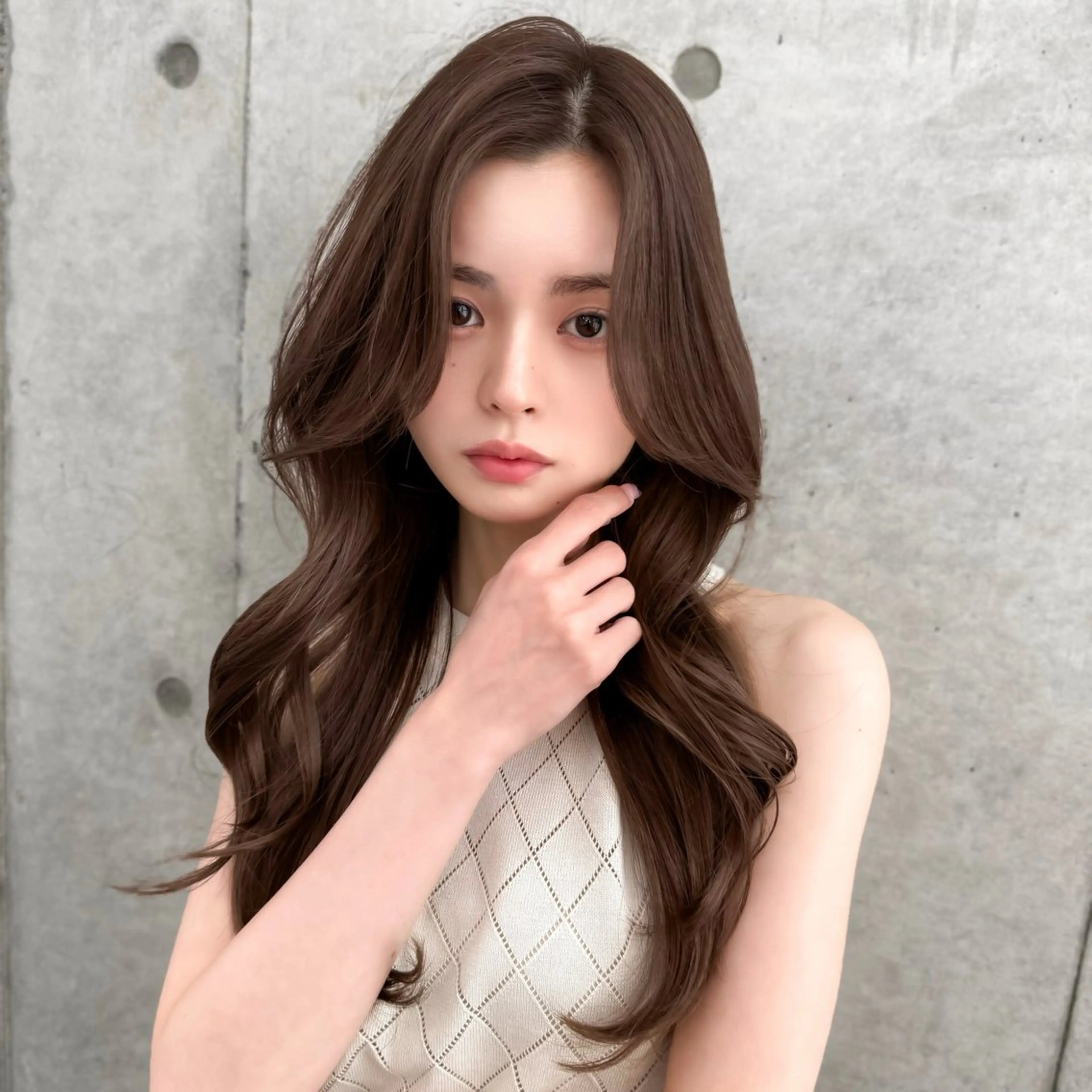 ロング カラー カット ヘアカラー トリートメント 韓国ヘア🇰🇷 レイヤー/芝春樹のヘアスタイル