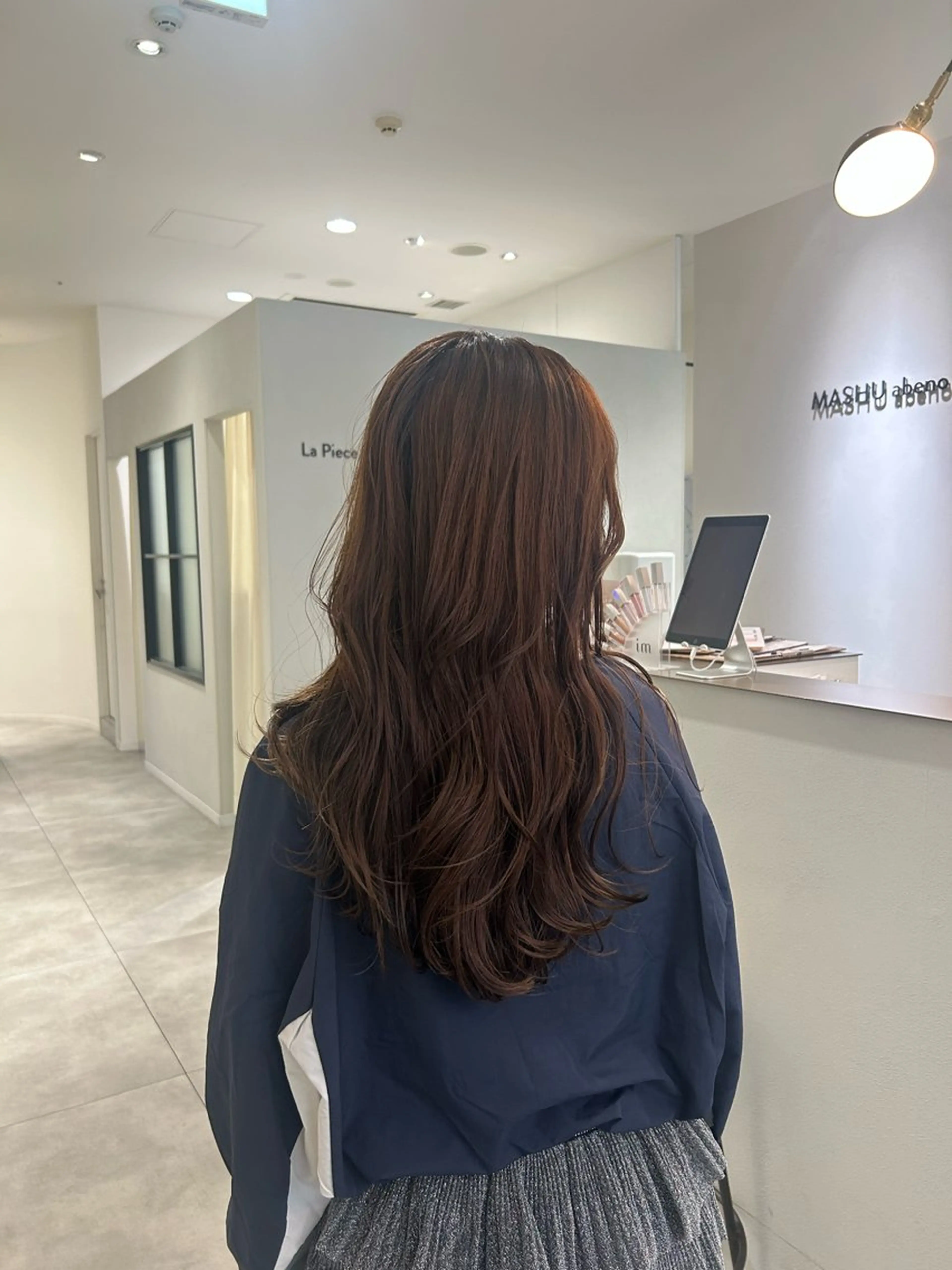 ロング カラー ブラウンカラー Nanami🧸🤍 ワンカラーモデル募集のヘアスタイル