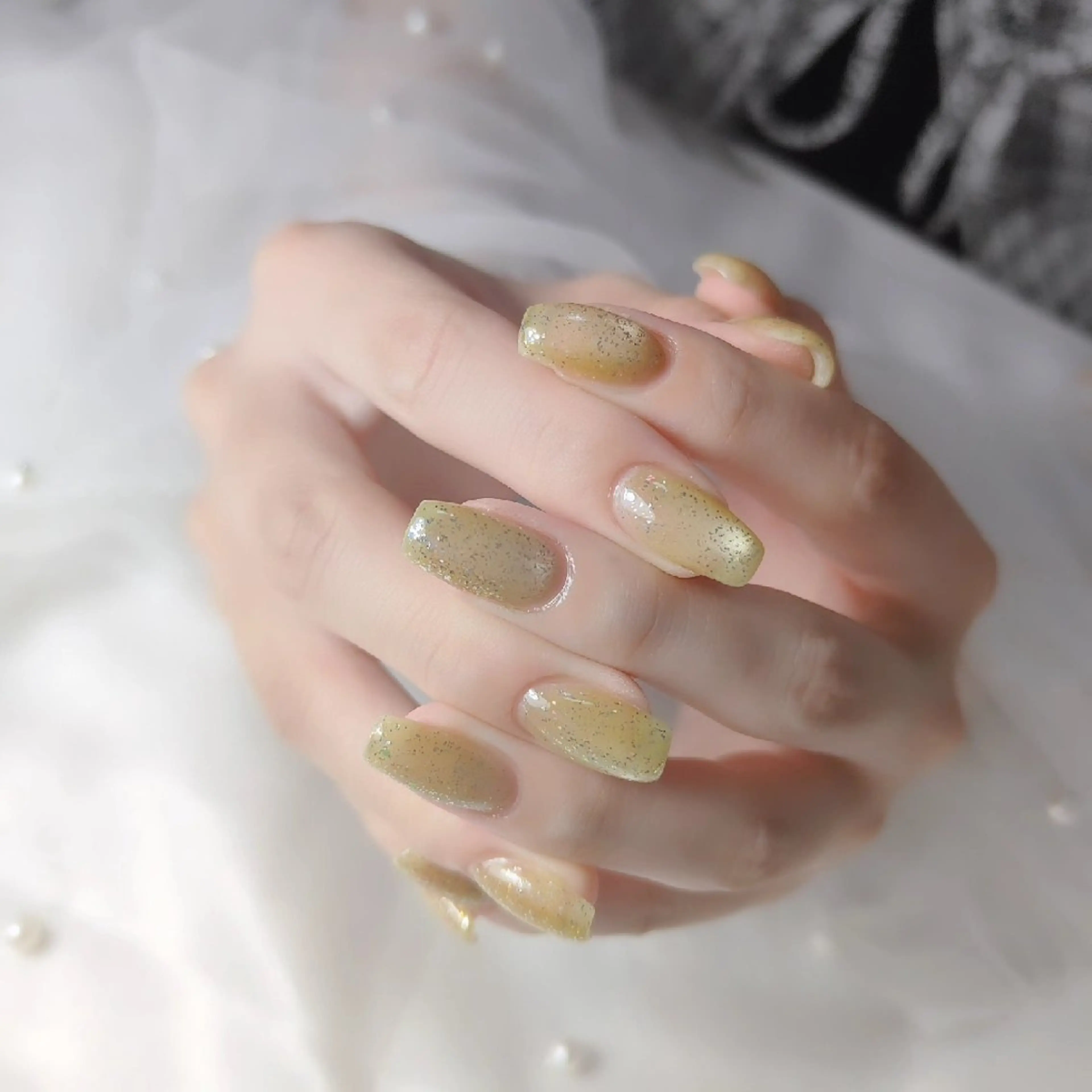 ネイル フラッシュネイル マグネットネイル ハンドネイル CLEAR NAILのネイルデザイン
