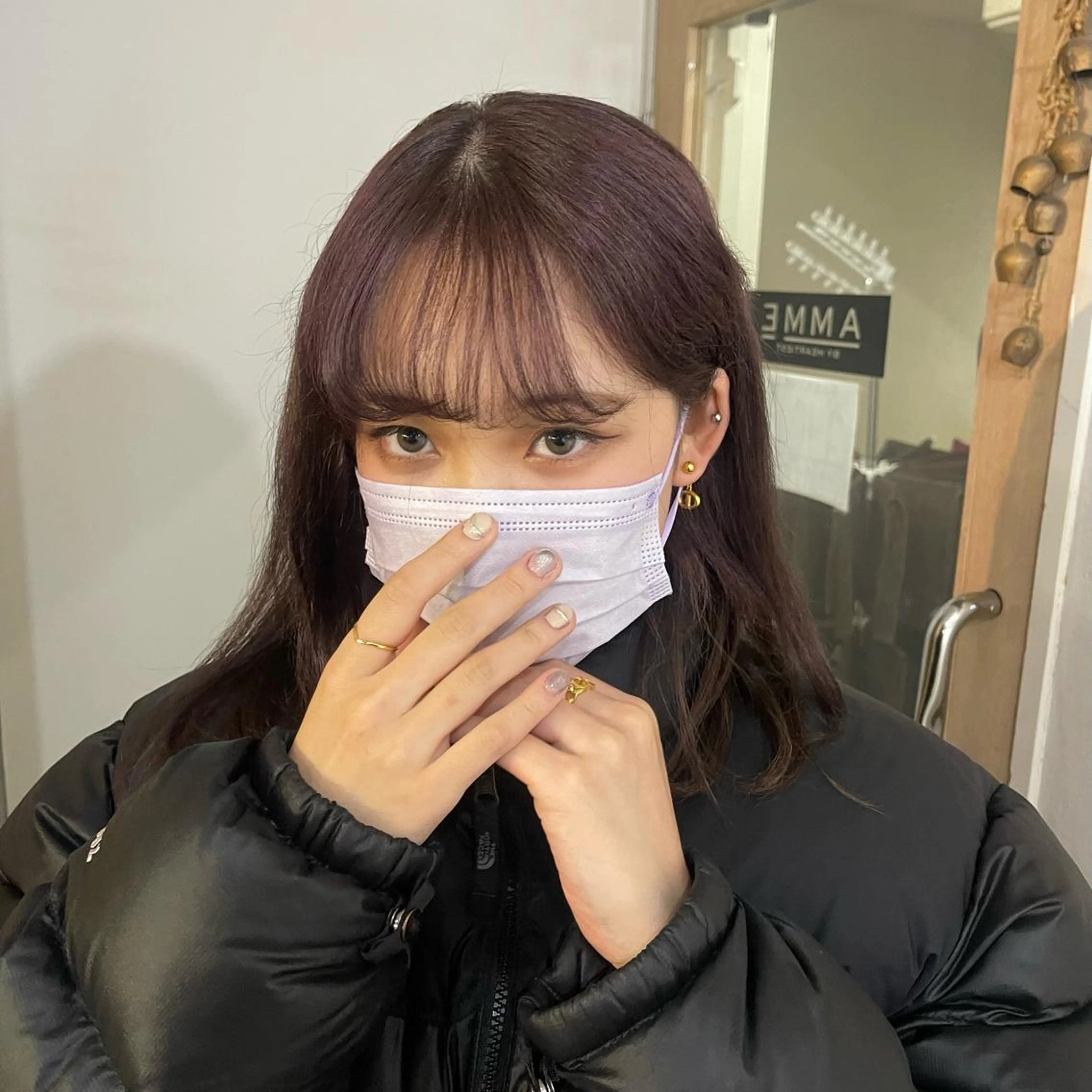 セミロング ヘアカラー トリートメント ナカヤマナナエ ♡のヘアスタイル