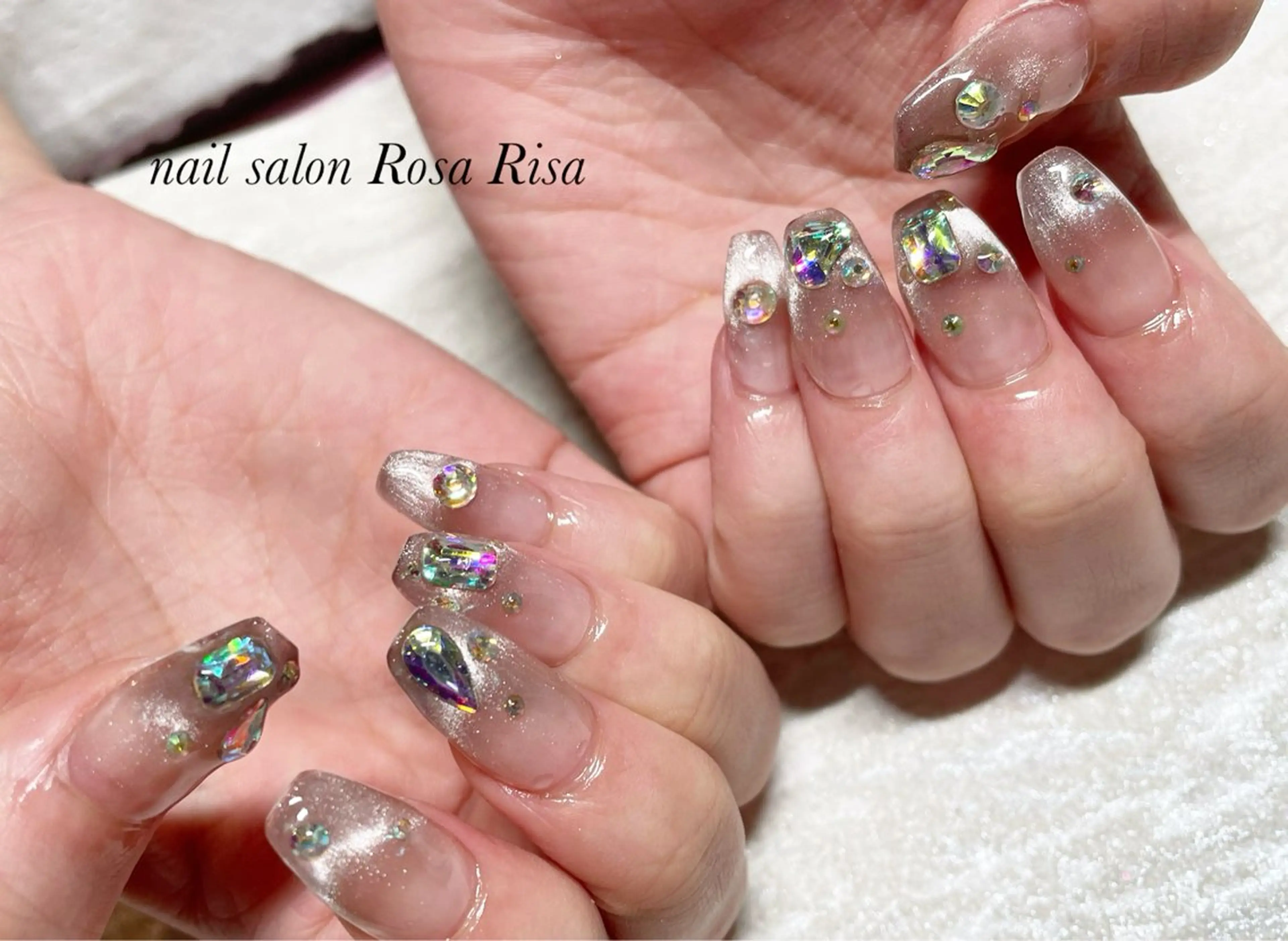 ネイル グラデーション マグネットネイル ハンドネイル ネイルスタジオ シェイクユアハンズのネイルデザイン