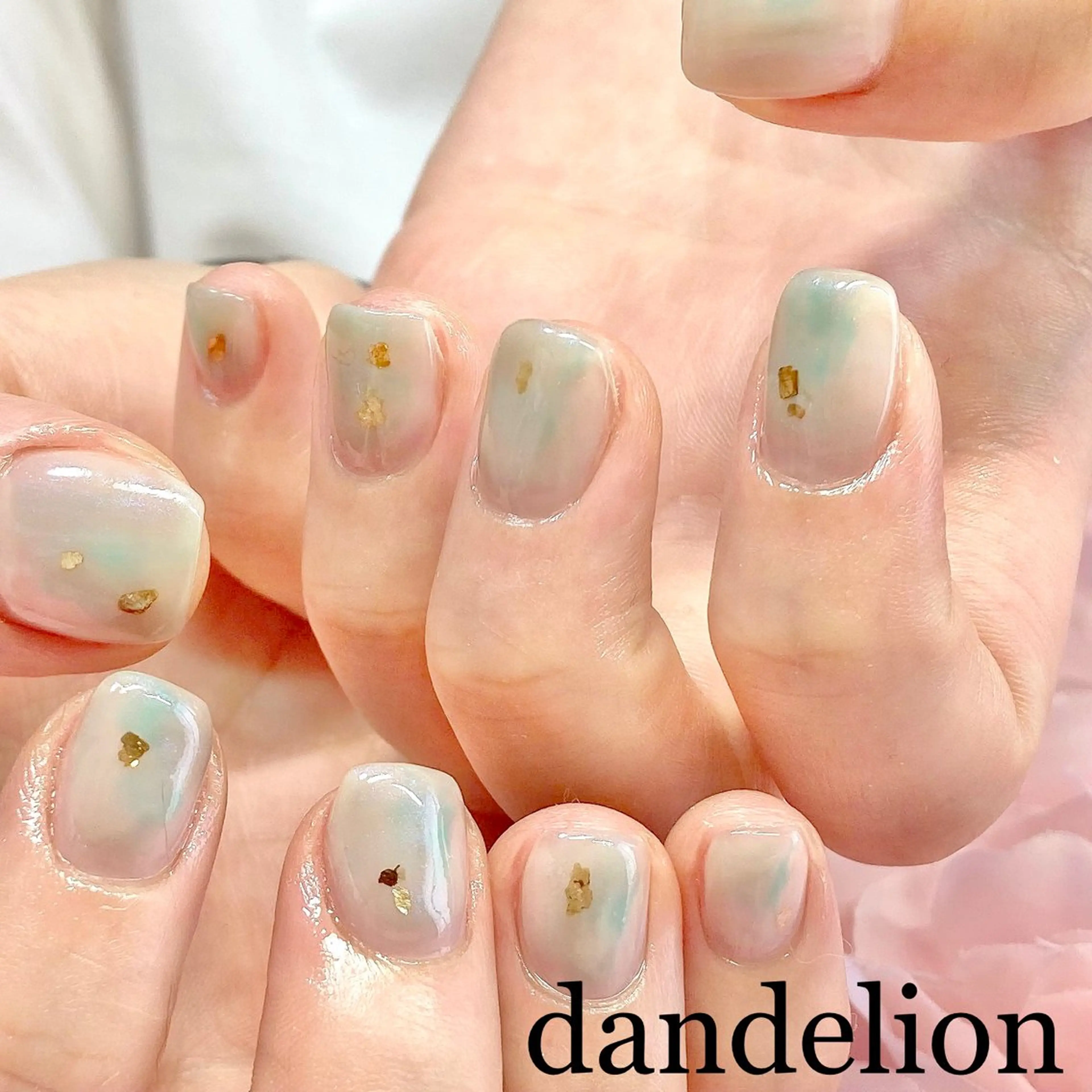 ネイル ハンドネイル ハンドケア dandelion ダンデライオンのネイルデザイン