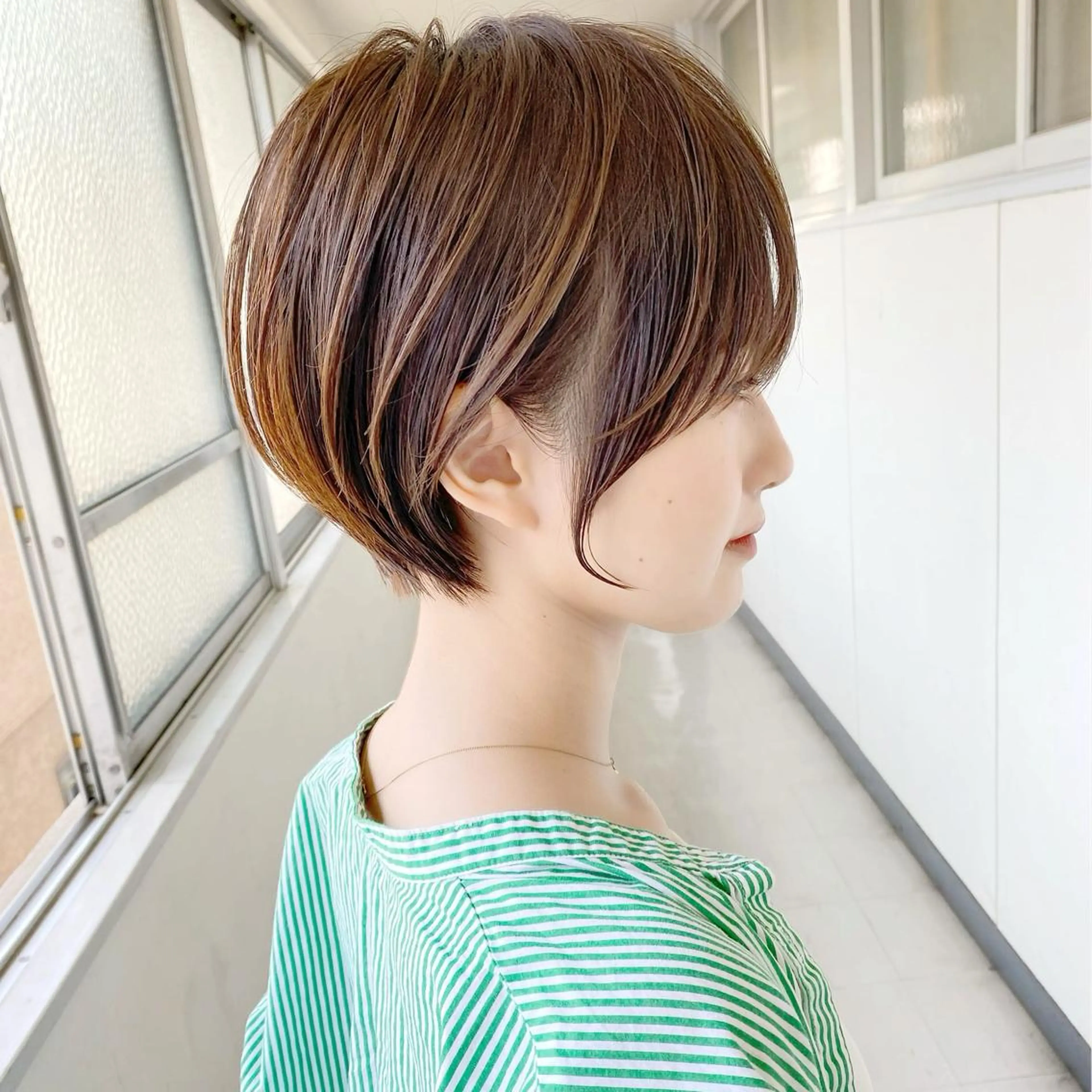 ショート カラー ヘアアレンジ maoブリーチ無し 似合わせカラーのヘアスタイル