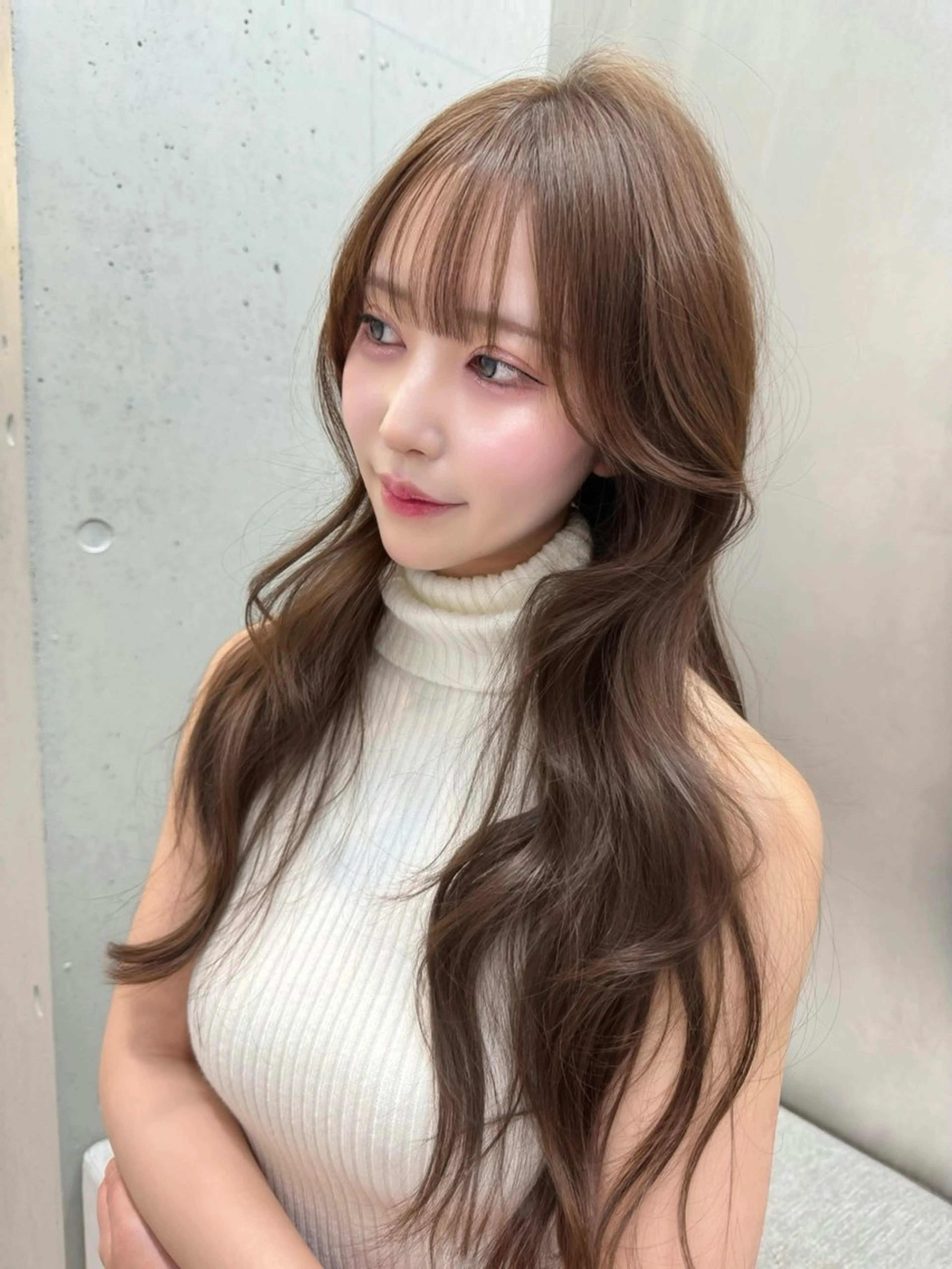 ロング ボブ レイヤーカット ローレイヤー カット ヘアカラー トリートメント SOYON大宮2号 ボブ/nanamiのヘアスタイル