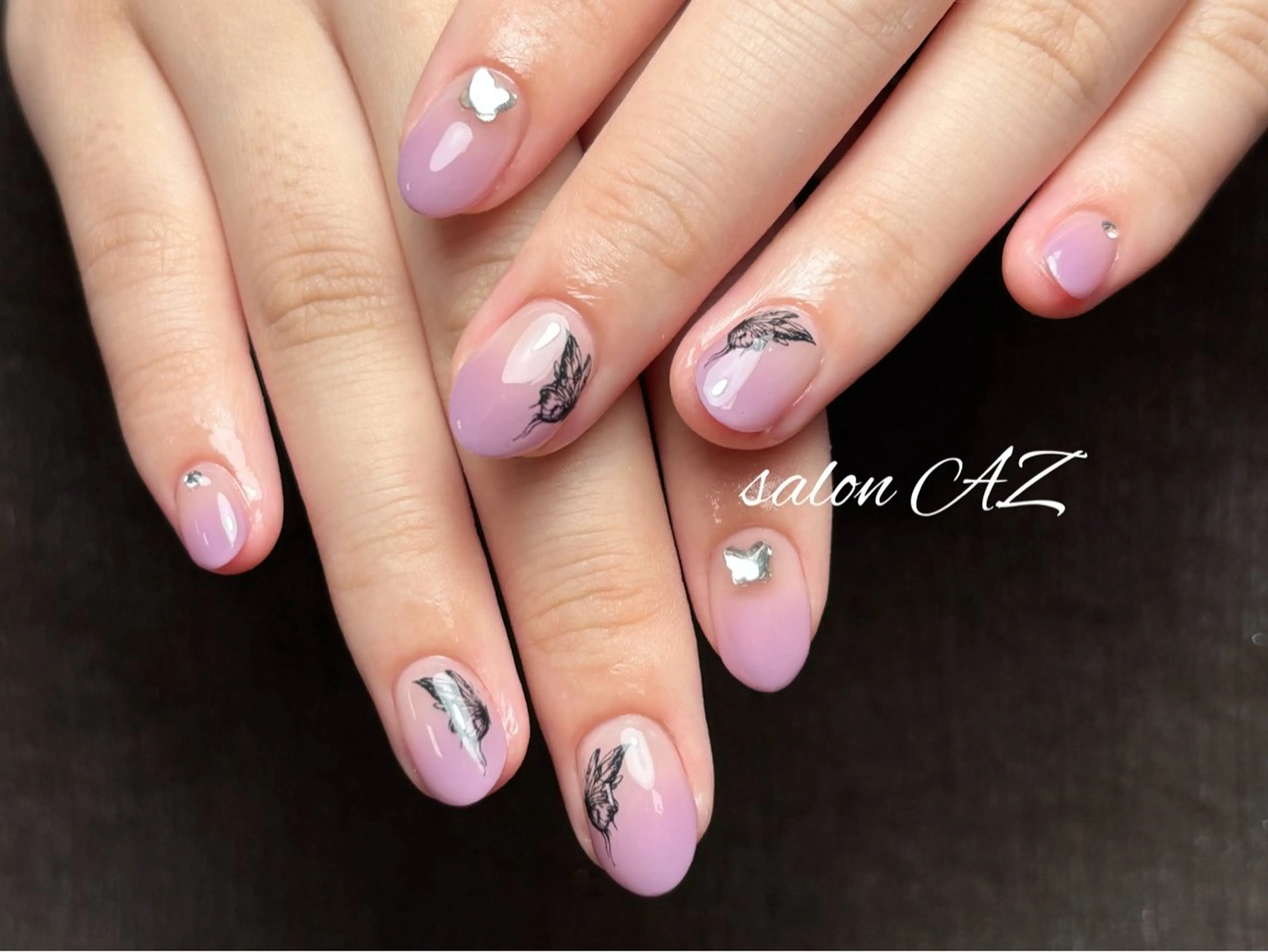 ネイル アートネイル 長さ出し フットネイル フレンチネイル ジェルネイル salon AZのネイルデザイン