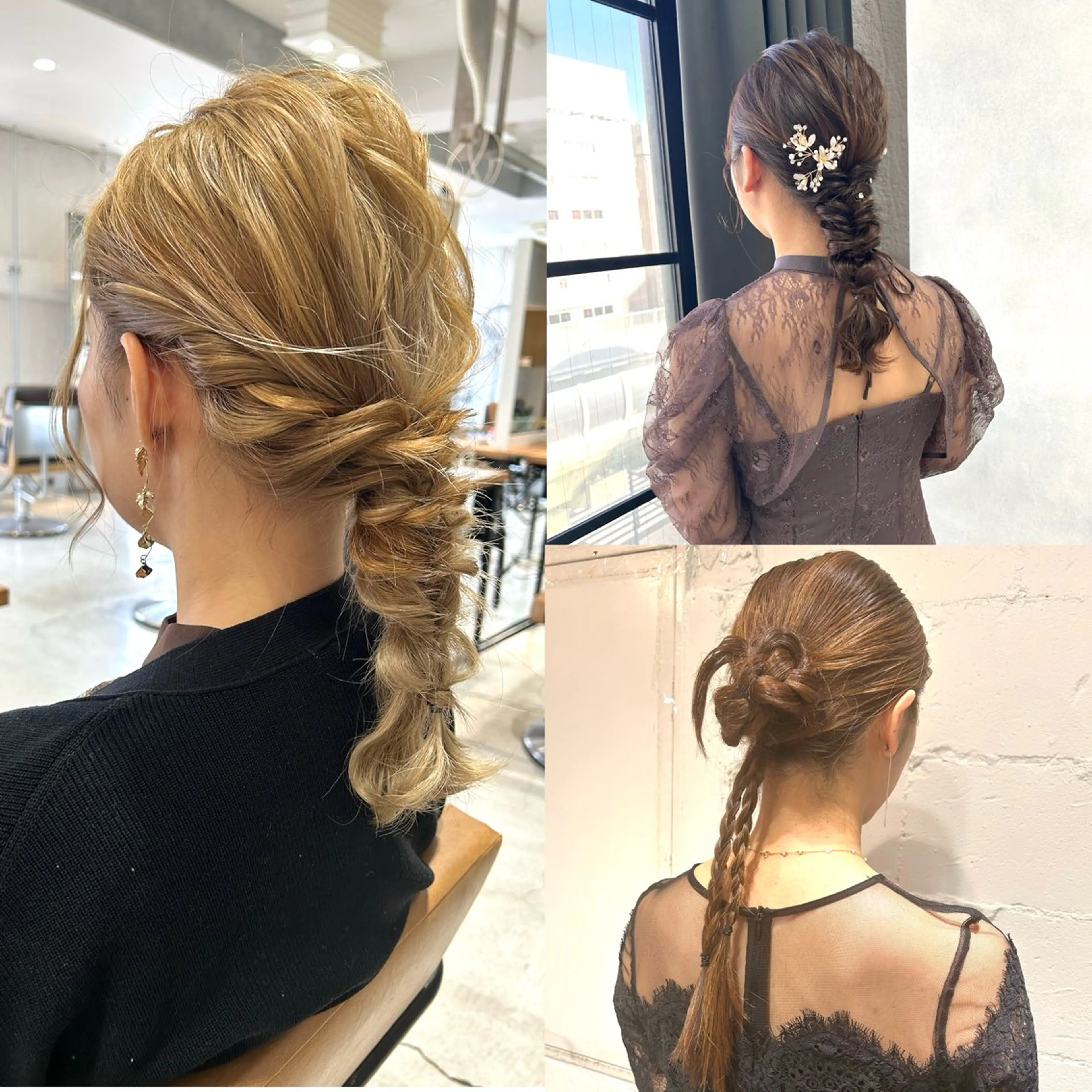 ミディアム ヘアアレンジ ヘアセット ✨ブリーチ特化✨ 💚Acchon💚のヘアスタイル