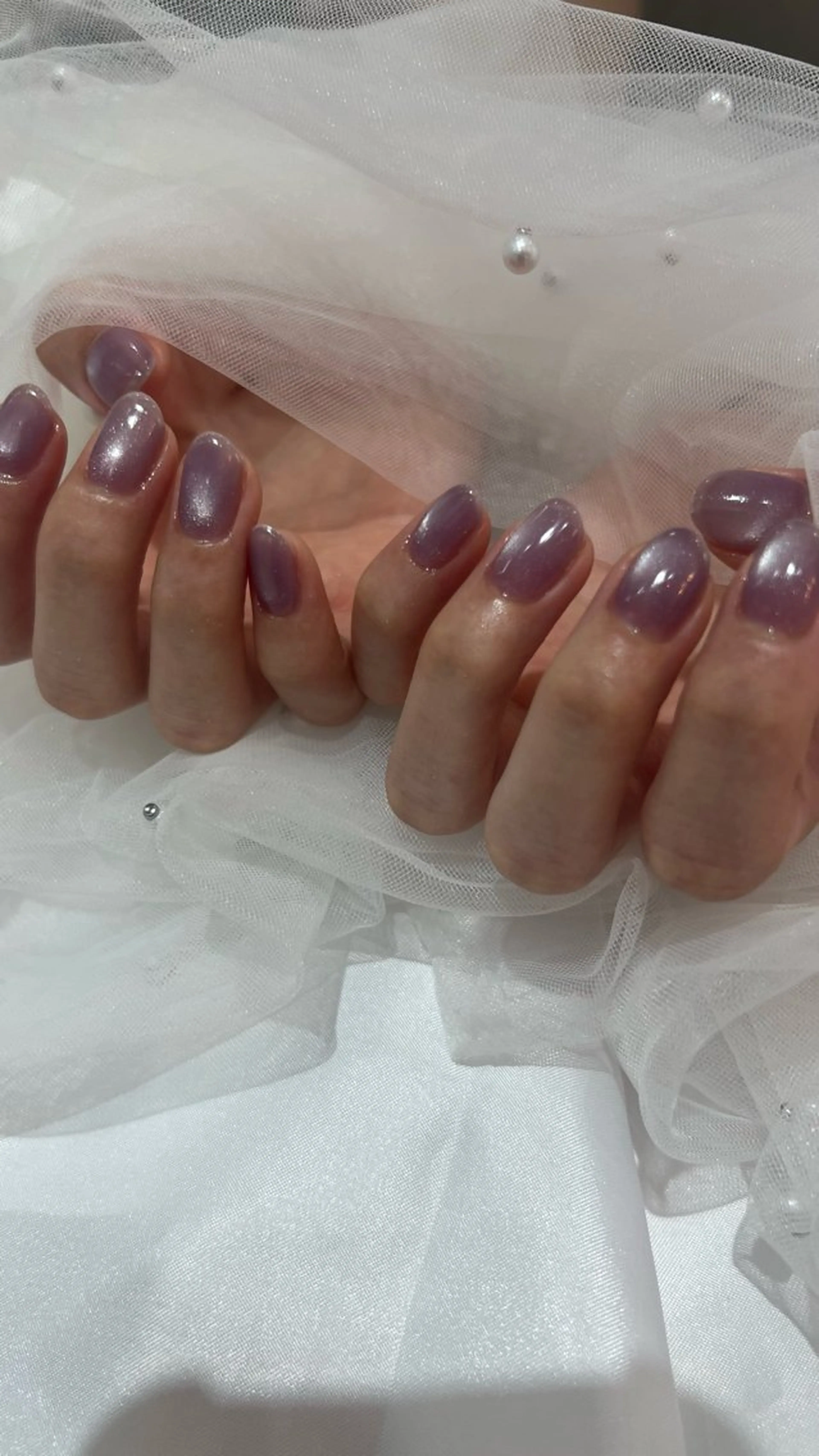 【ハンドネイル/オフなし】ワンカラー・マグネットワンカラーの写真