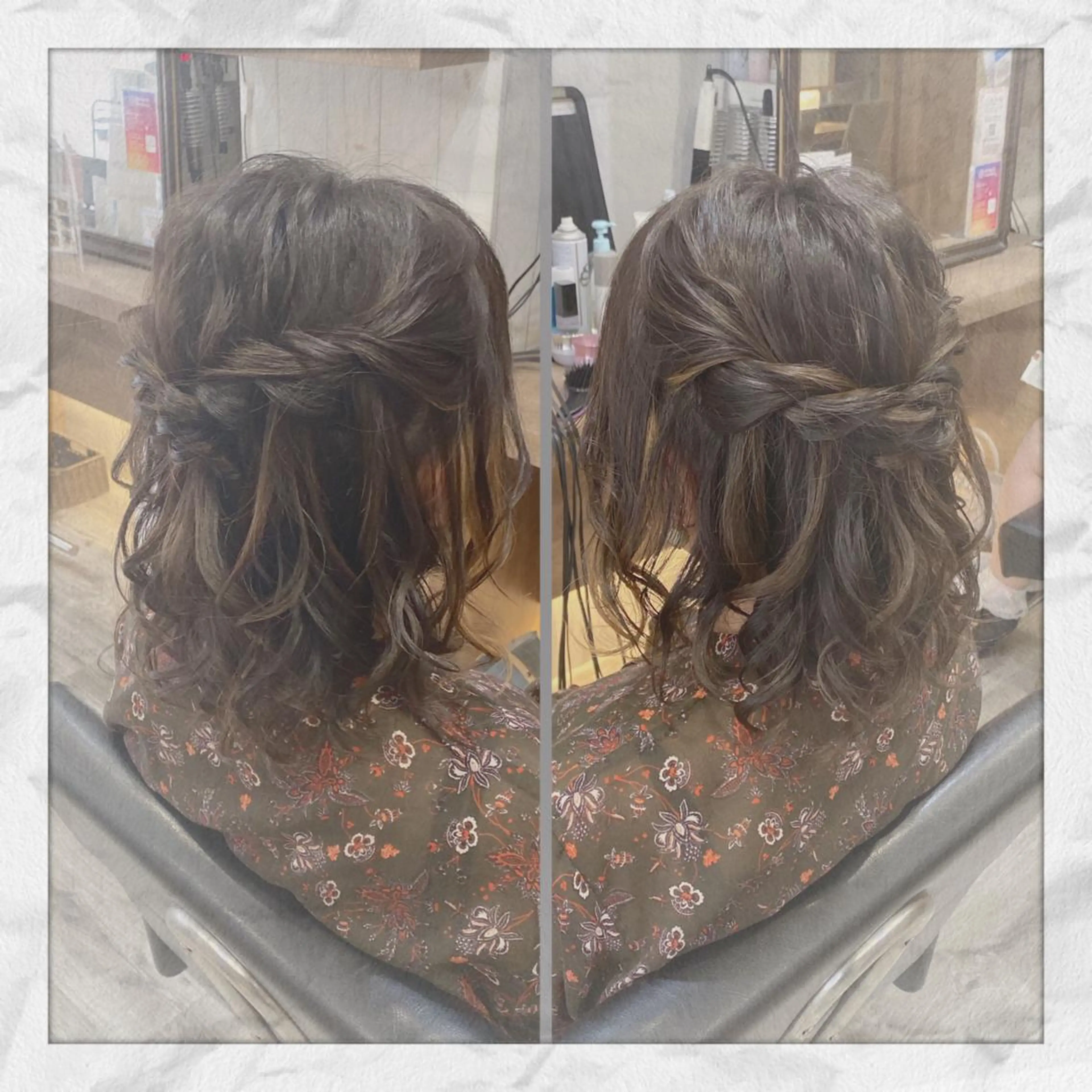 ミディアム ヘアアレンジ ヘアセット ヘアセット/着付け 𓇼 松本 夏美𓇼のヘアスタイル