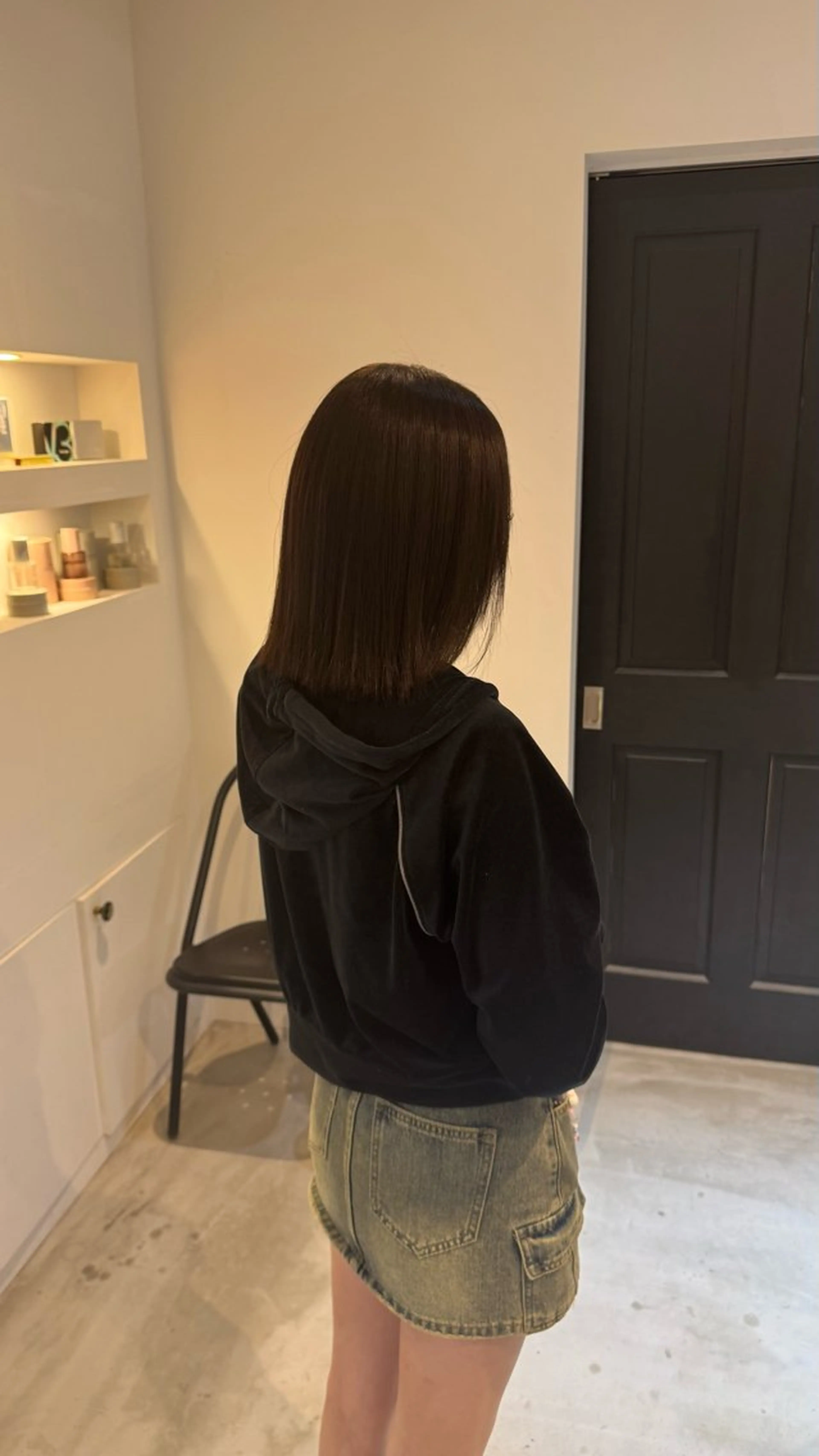 ショート カラー ベージュカラー 華奈/オリーブ/ ベージュ/抜け感🥣のヘアスタイル