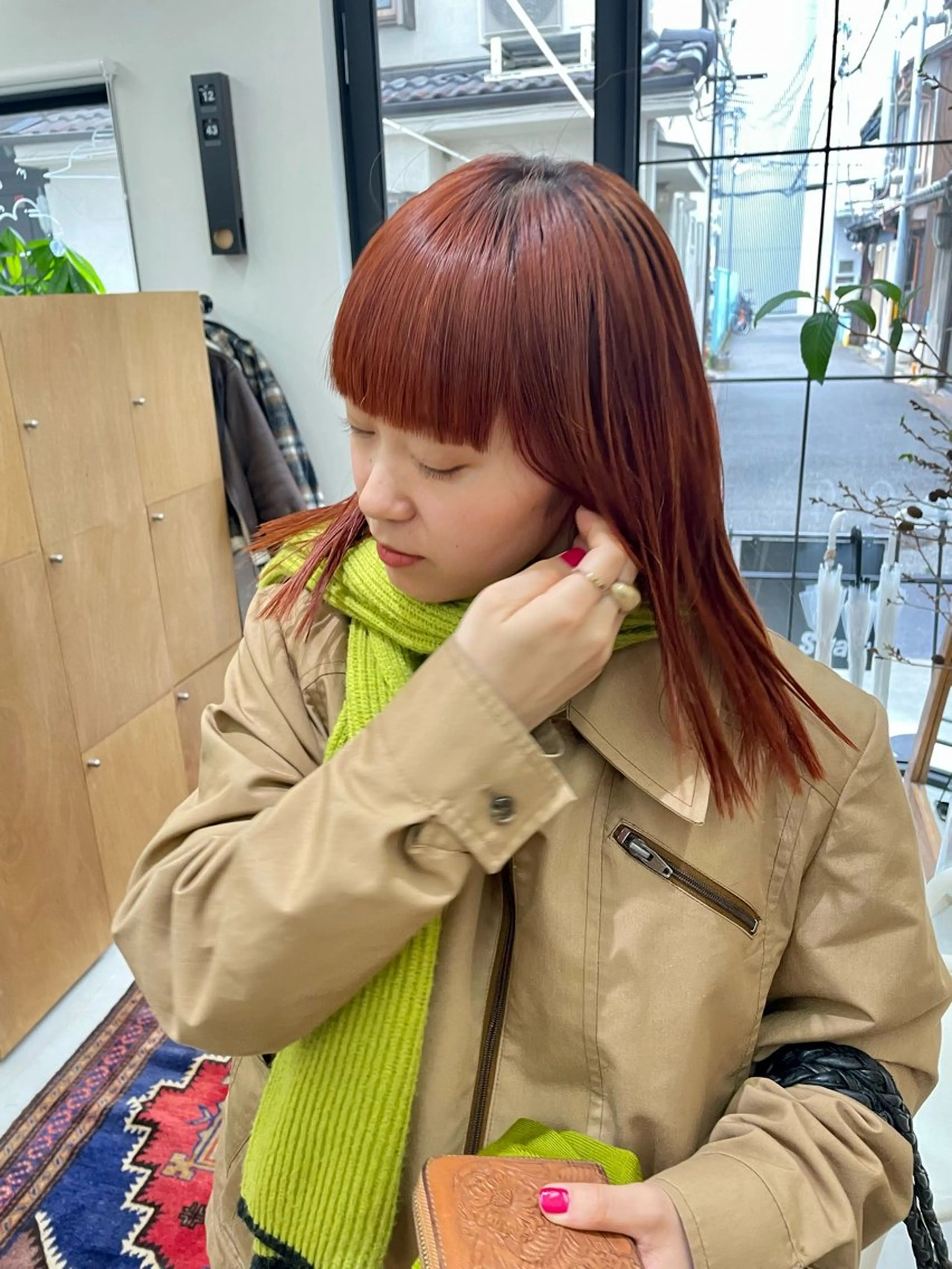 ミディアム カラー パーマ ヘアアレンジ メンズ カット ヘアカラー トリートメント tatsumi/ボブ ウルフ/レイヤーのヘアスタイル