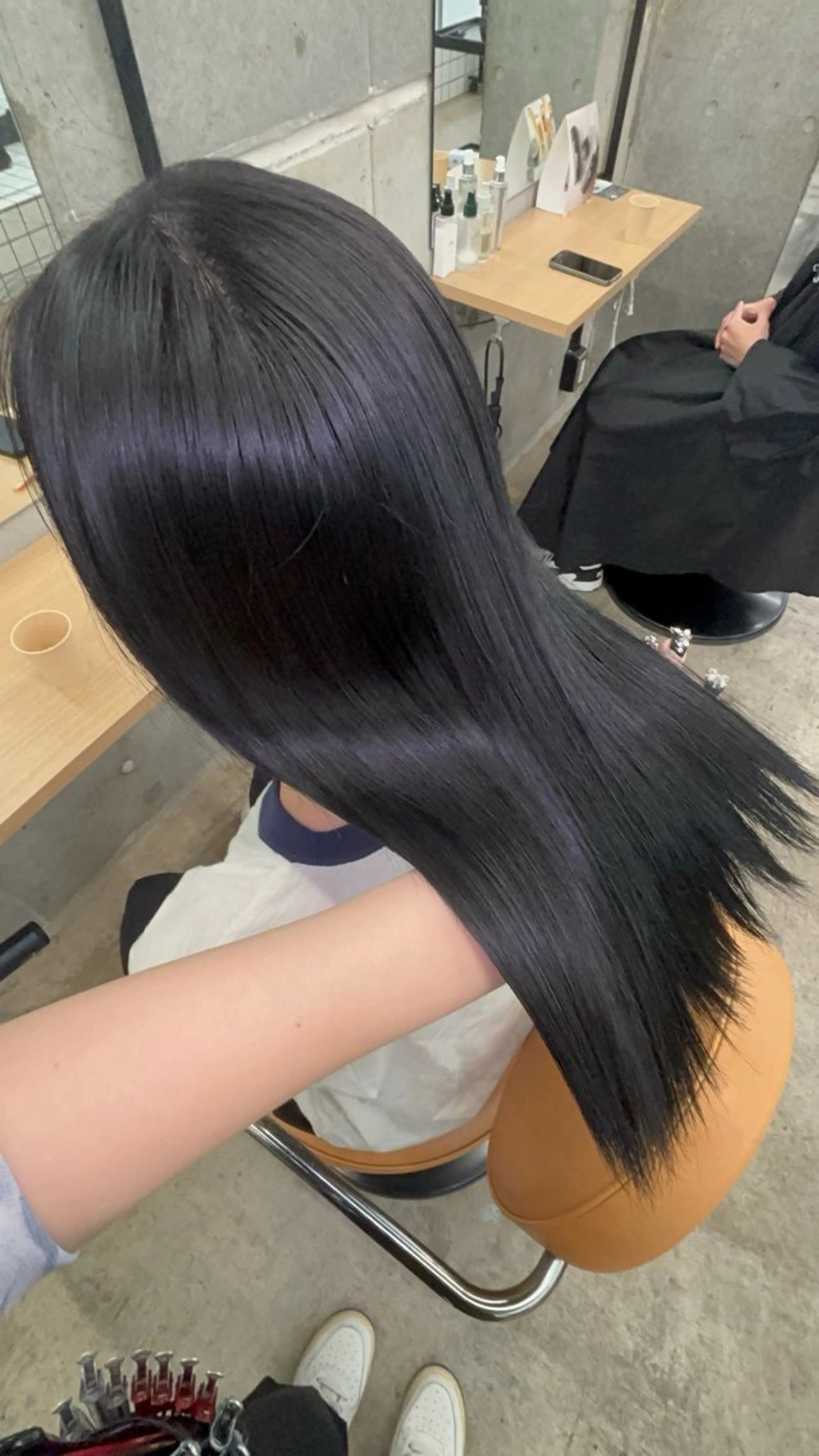 ミディアム カラー ヘアカラー トリートメント ダメージレス艶カラー MISAKI🦋のヘアスタイル