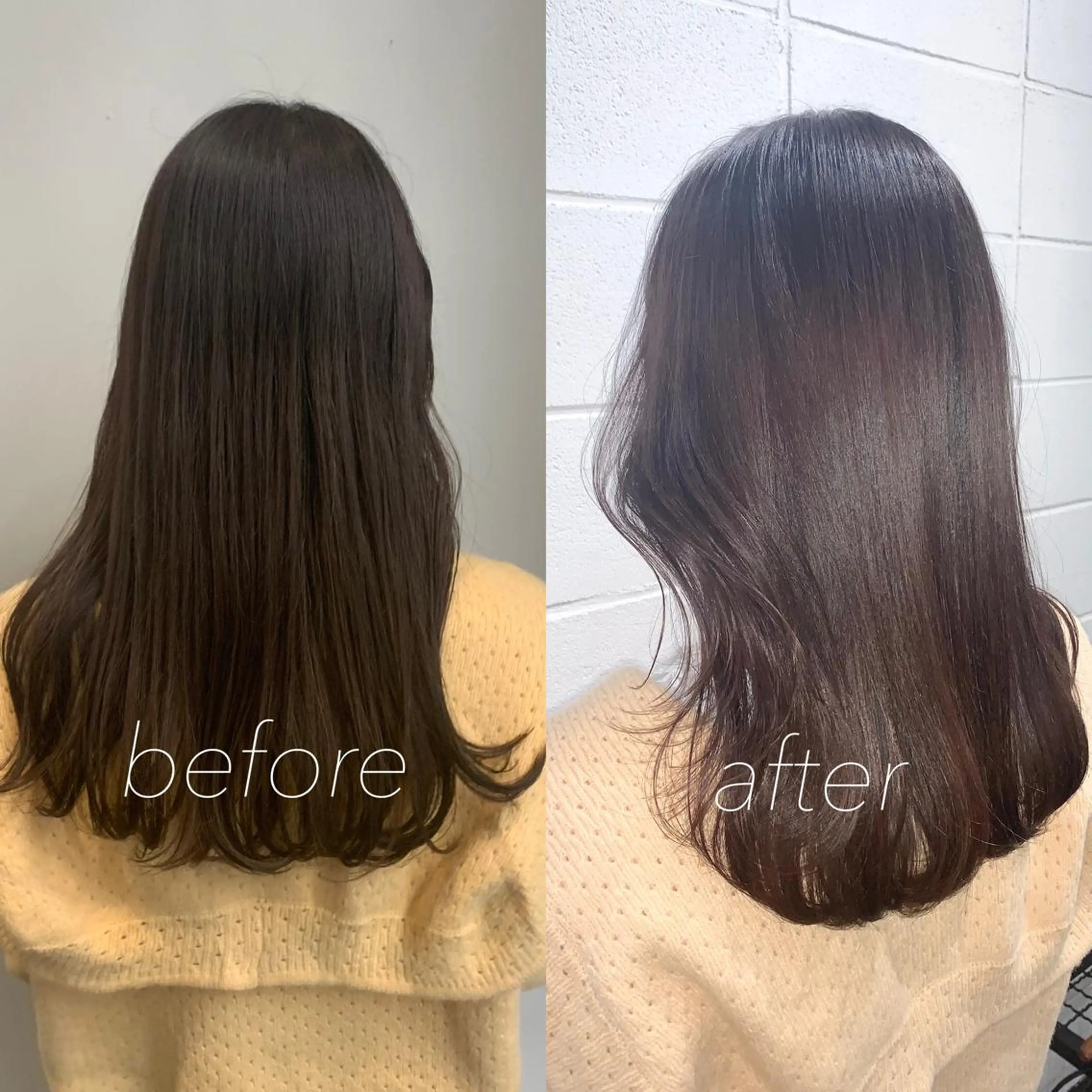 セミロング カラー カット ヘアカラー レイヤーカット/艶髪 ✨💭KIRARIのヘアスタイル