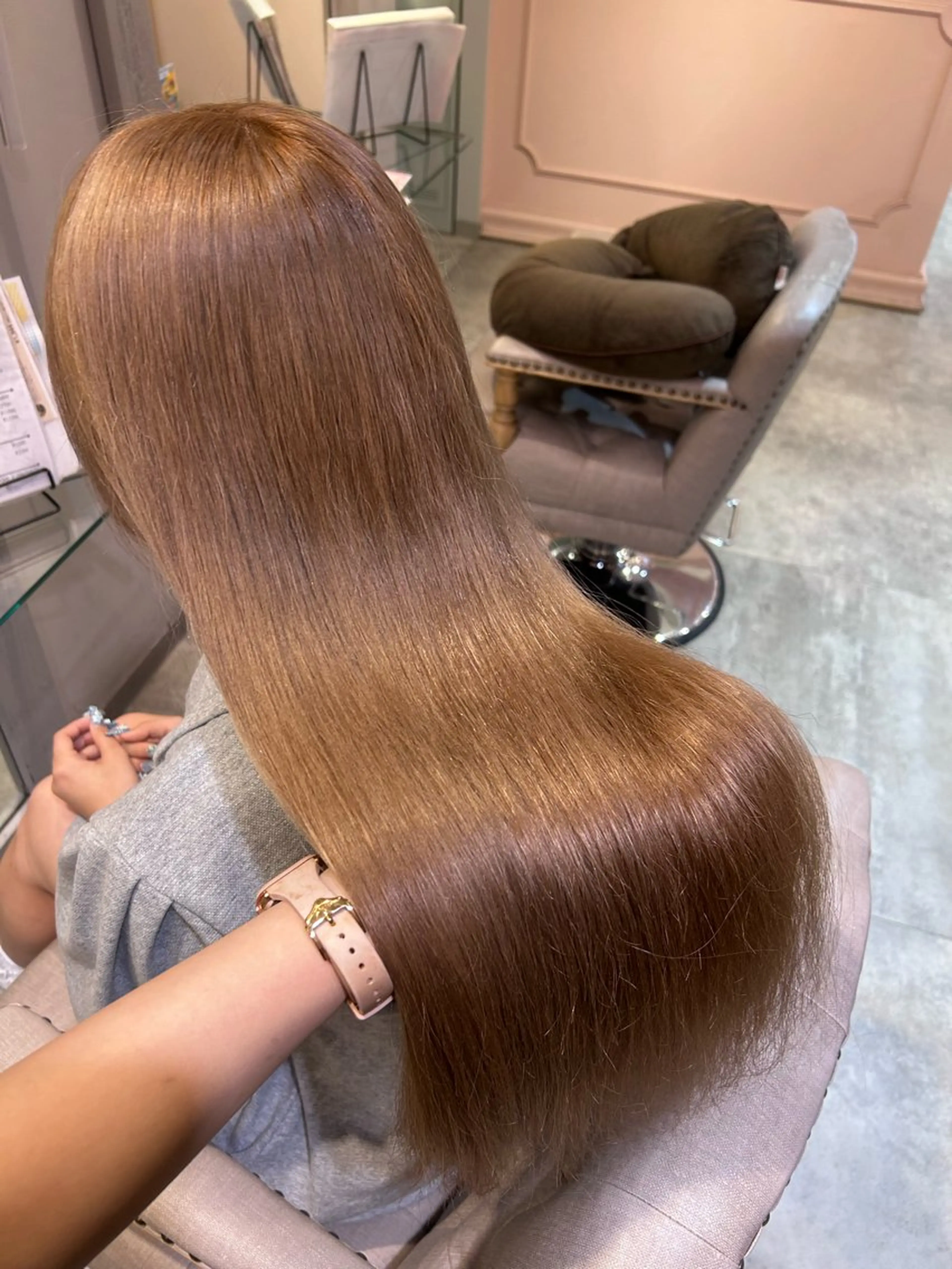 ロング カラー ヘアカラー 🤍ふんわりアイドル カラー🎀Rio🪽のヘアスタイル