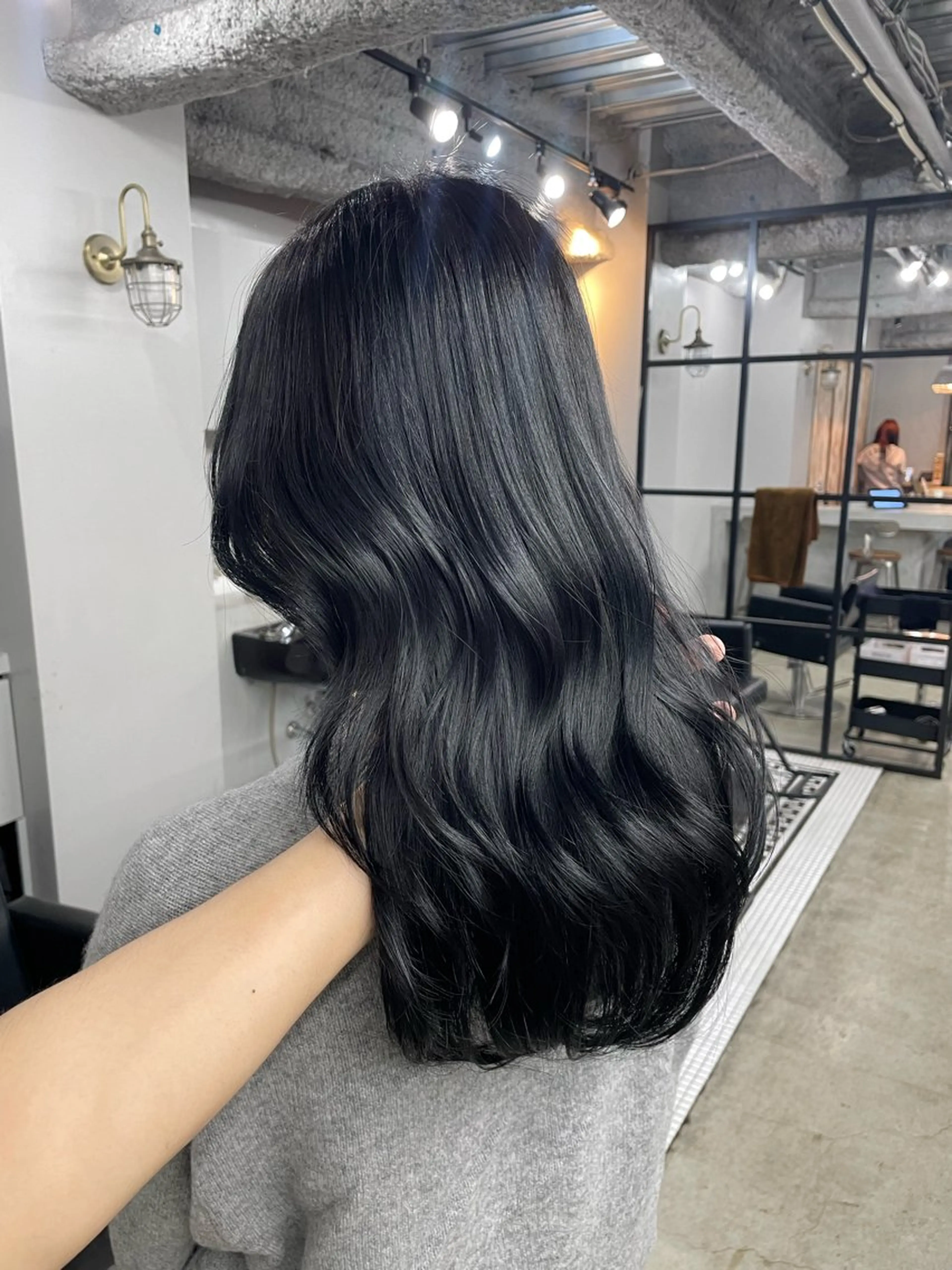 ロング カラー 新宿/韓国ヘア/ 髪質改善ストレートのヘアスタイル
