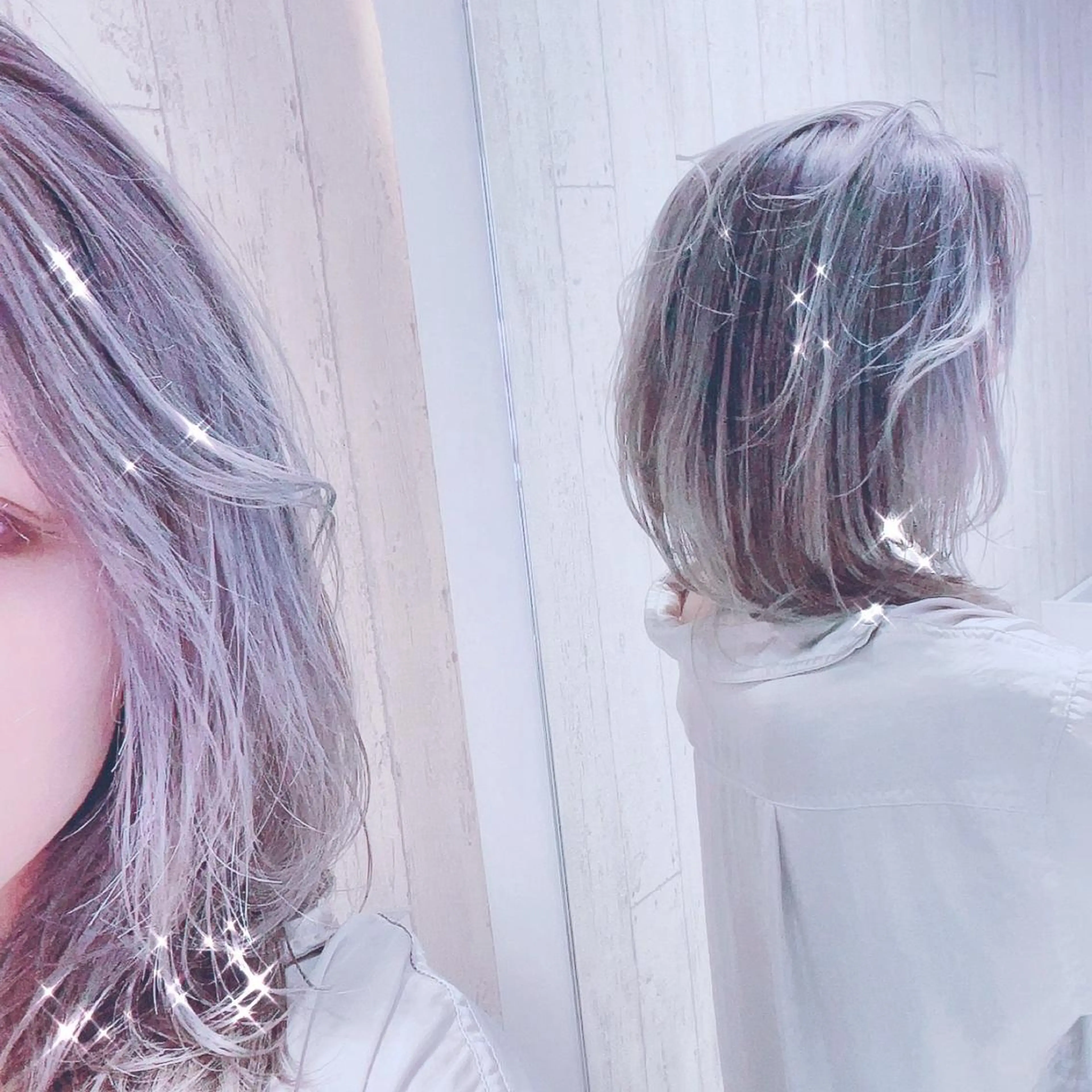 ミディアム カラー 東出 レイ🕊のヘアスタイル