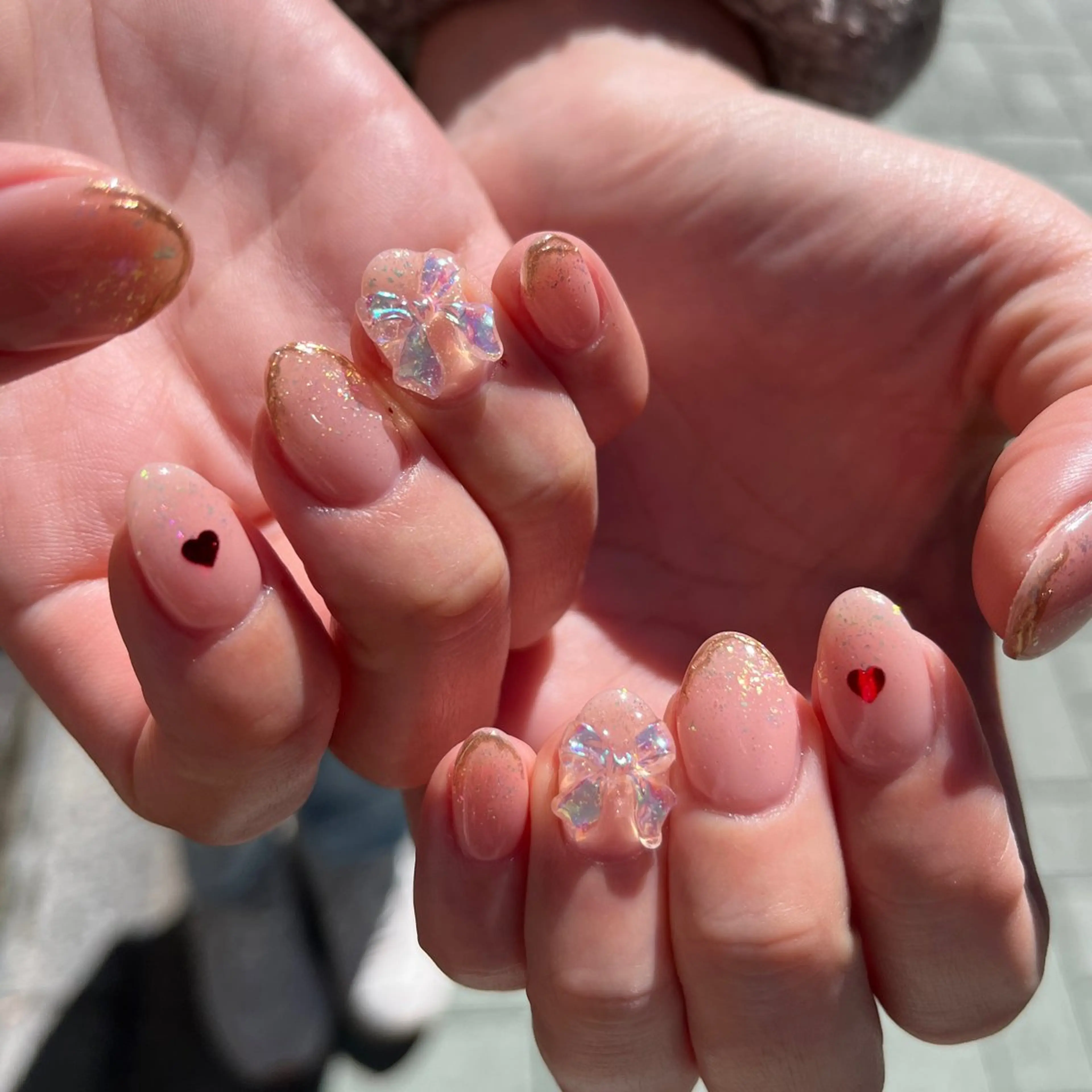 ネイル リボン Aina北千住西口店 井田のネイルデザイン