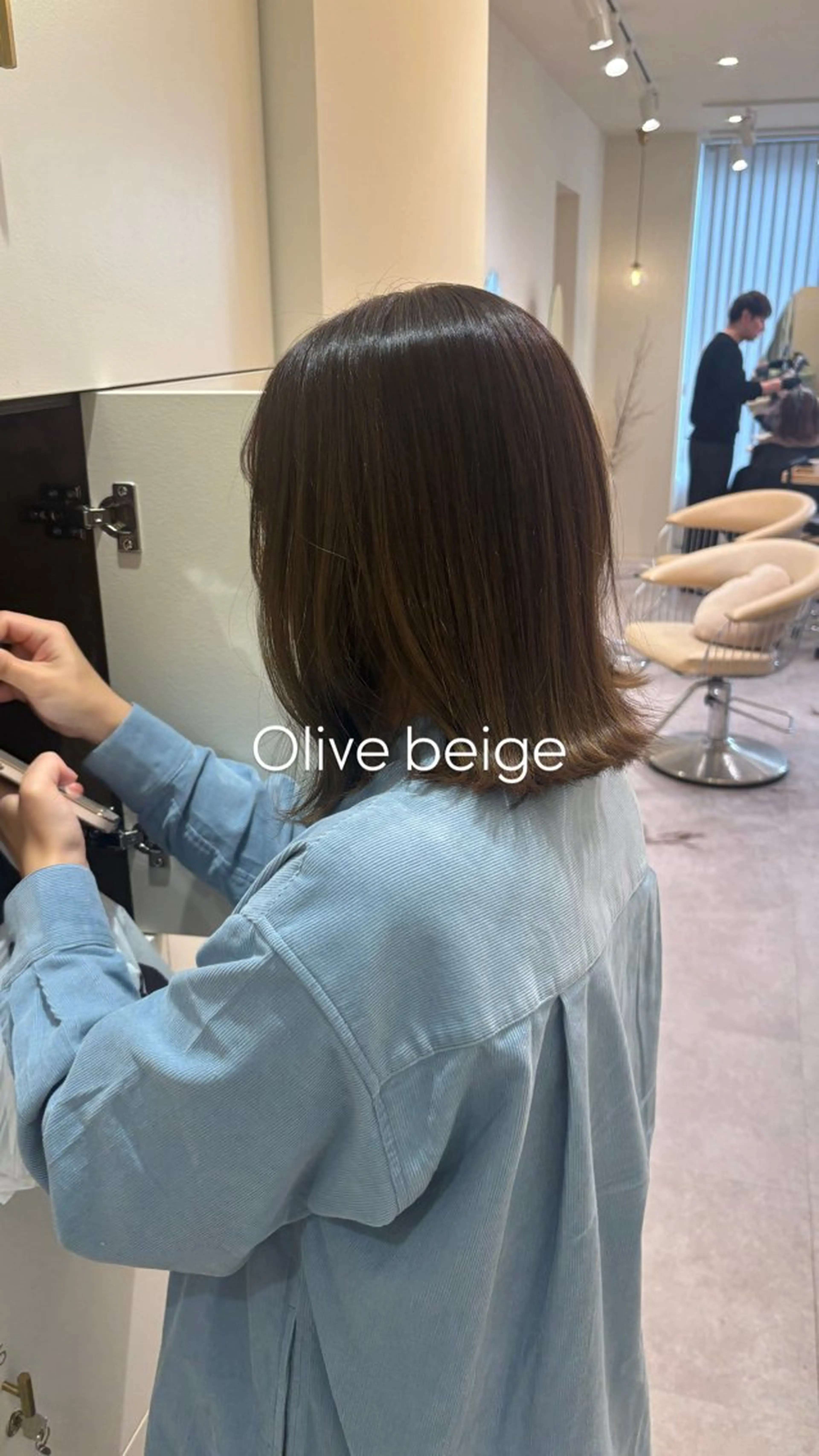 ミディアム カラー 透明感カラー ボブ TinkerLip所属・レイヤー／ボブ／暗髪 透明感カラーChieのヘアスタイル