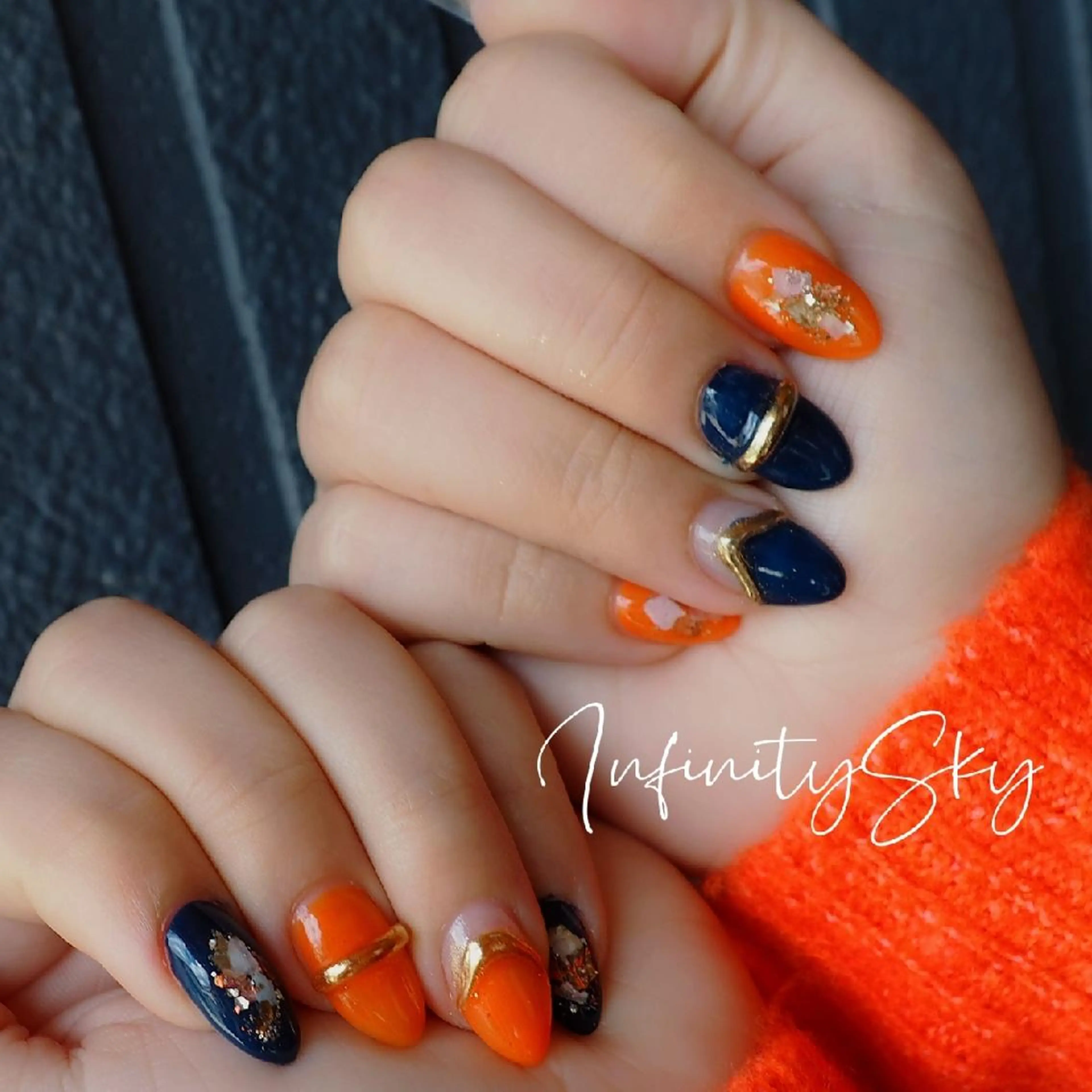 ネイル infinity skyのネイルデザイン