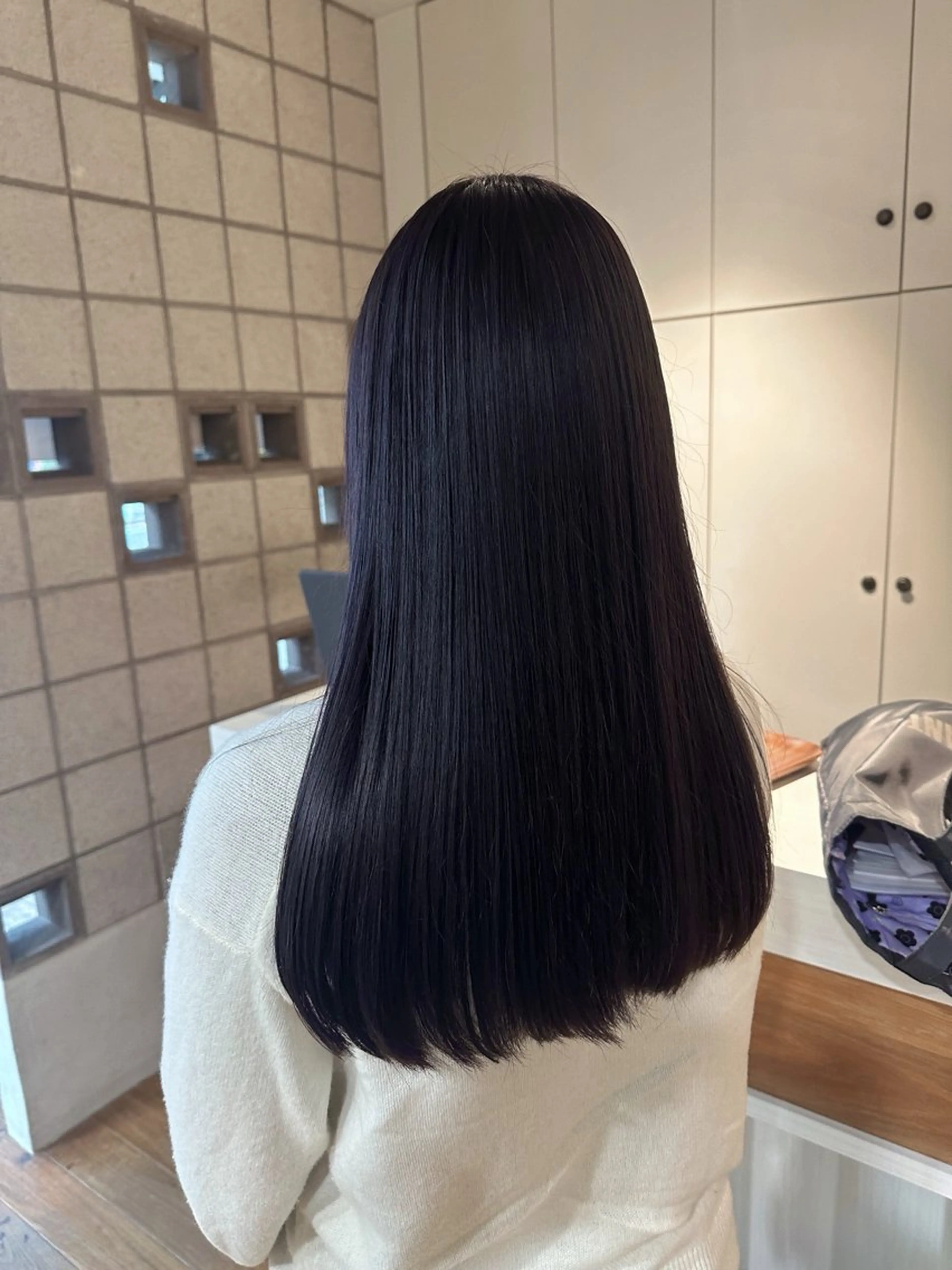 ロング カラー カット ヘアカラー トリートメント 塩澤 榛奈のヘアスタイル