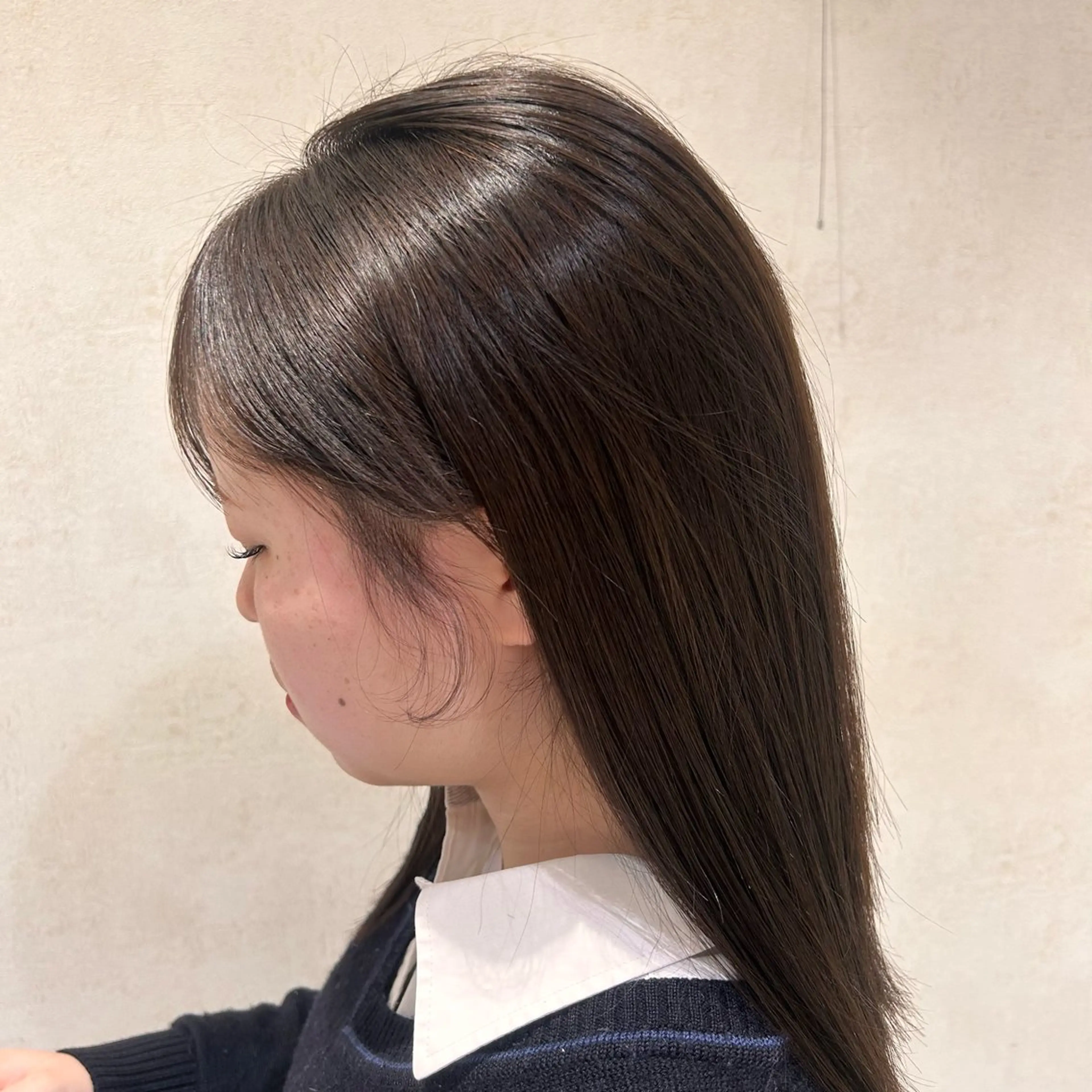 セミロング カラー ブラウンカラー 縮毛矯正/ 輝く透明感カラー🌺のヘアスタイル