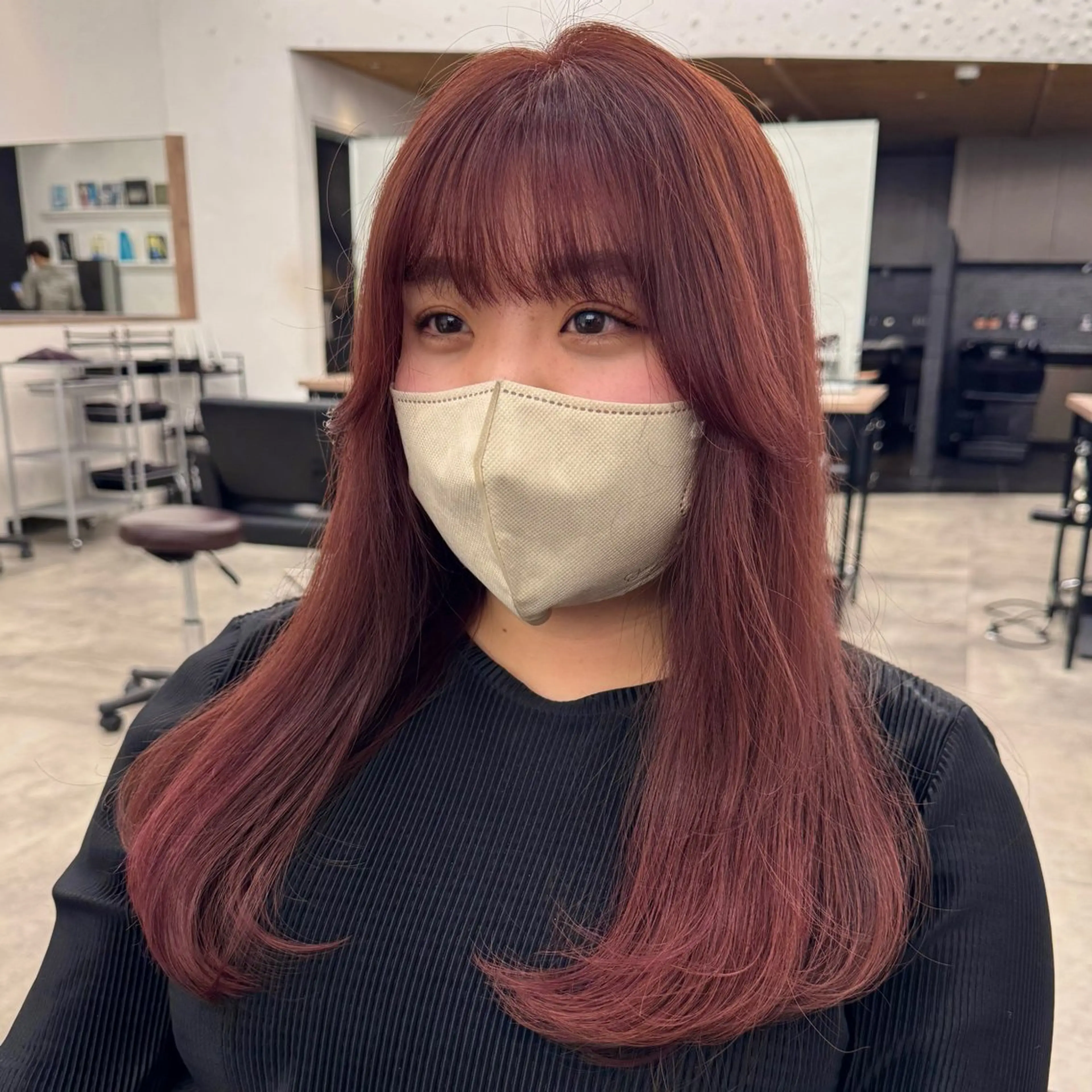 セミロング カラー ヘアアレンジ ブリーチ ダブルカラー ブリーチなしカラー ピンクカラー ボブ/レイヤー/ 艶髪/HANA💗のヘアスタイル