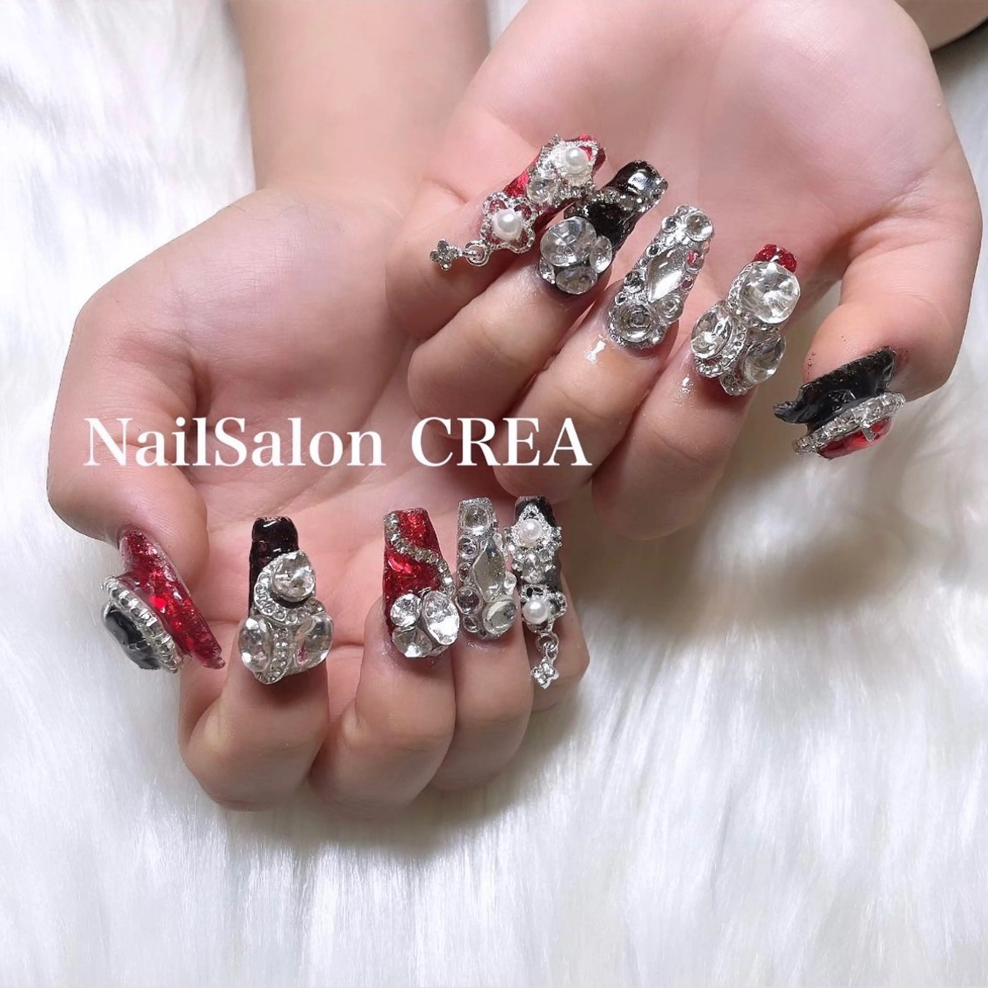 ネイル 成人式 ハンドネイル NailSalon CREAのネイルデザイン